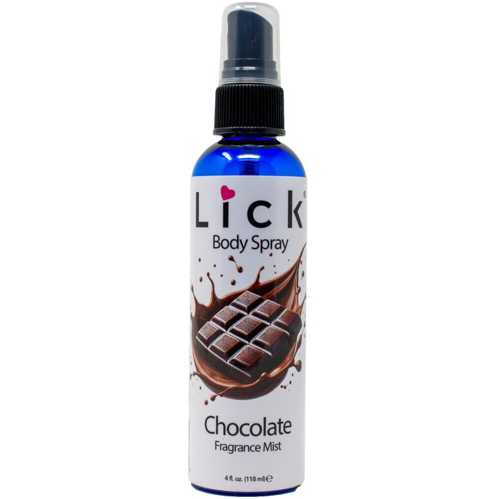 Lick Chocolate Scented Body Spray - Rich Fragrance Mist For Women & Men - 4 Fl Oz