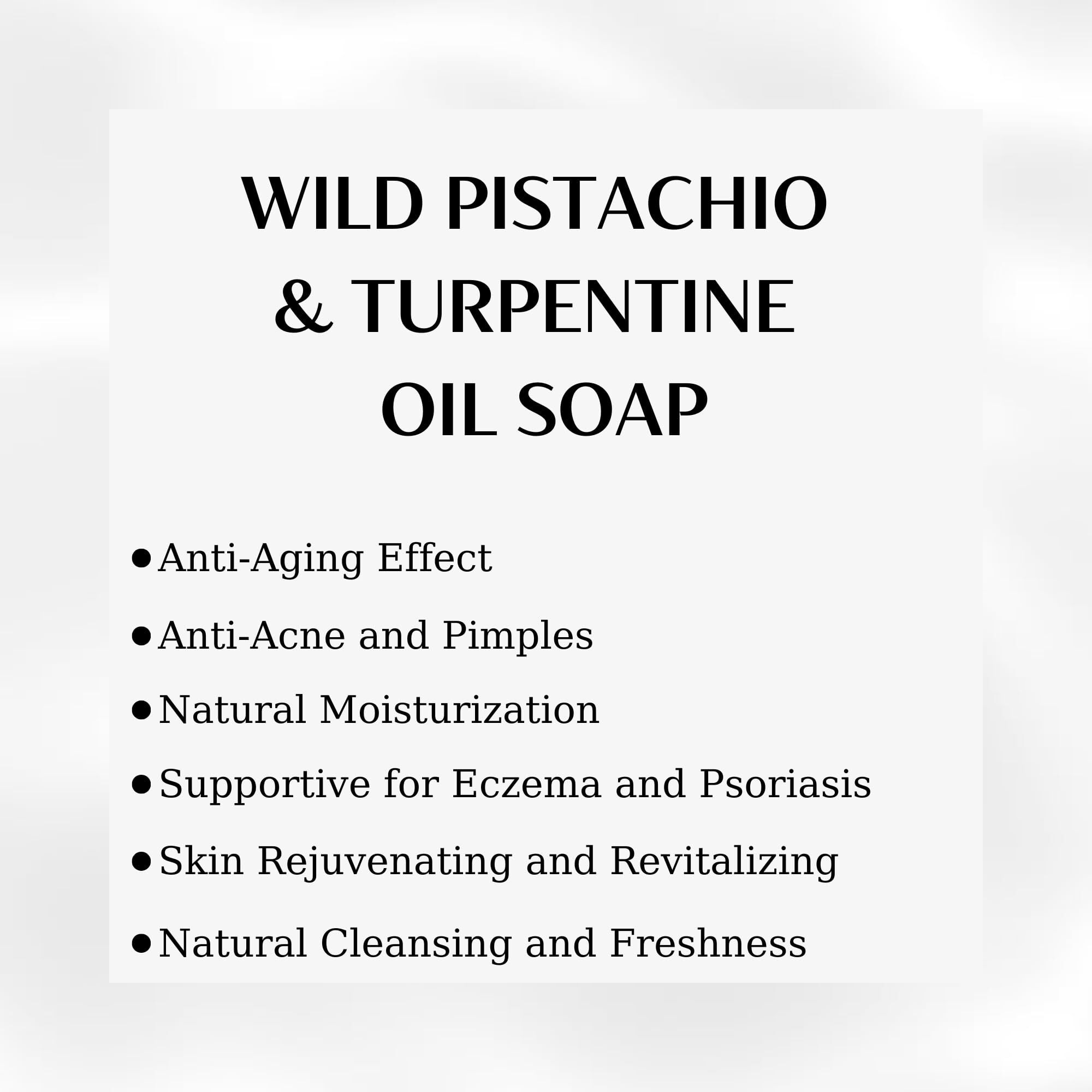 Limopa Organic Bar Soap Moisturizing Soap Made From Natural Oil | Hair Hand Face Body Bath Wash | Skin Care Cleanser Shampoo (Bittim And Terebinth Oil)