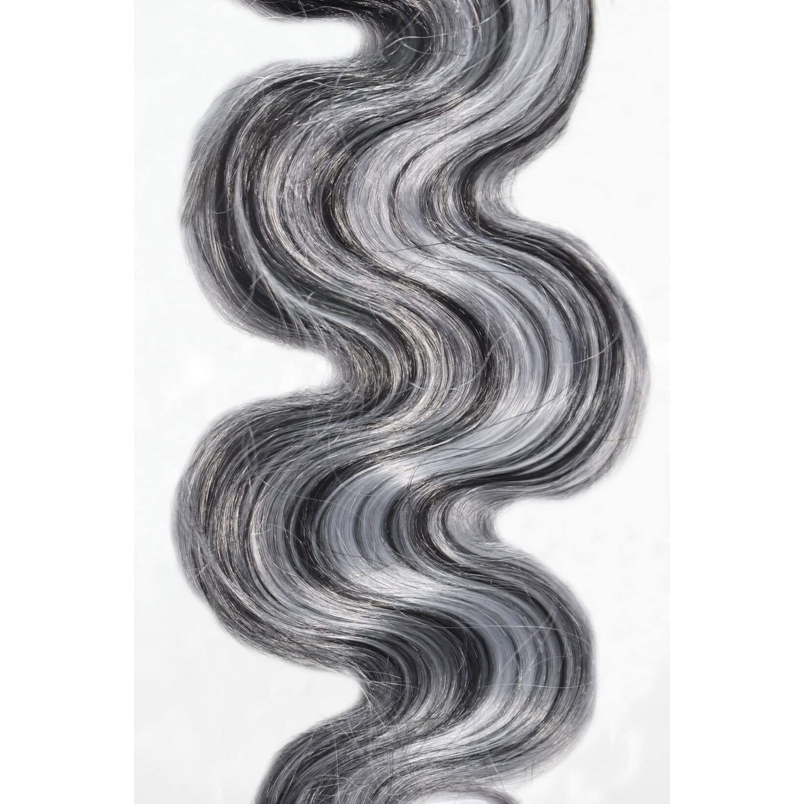 Heiowuio P4/Grey Body Wave Hair Bundles Brazilian Remy Extensions Ombre Tow Tone Weaves Real Unprocessed Virgin Hair Brown And Grey 22 Inch