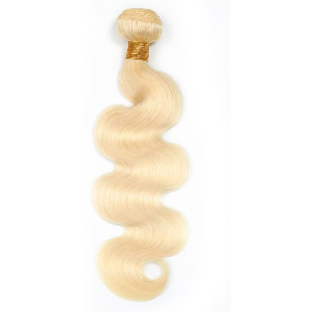 613 Body Wave Bundle Honey Blonde Human Hair Bundles Brazilian 100% Unprocessed Virgin Extensions Double Weft Bundle 14 Inch
