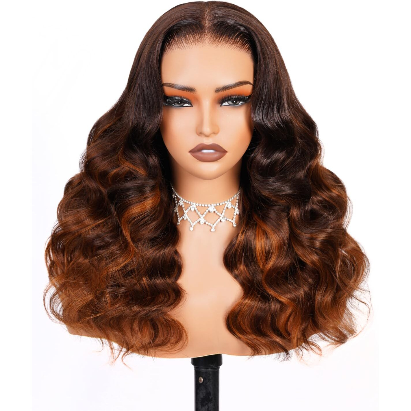 Arabella Hair 5X6 Glueless Wigs 2P/430 Pre Plucked Pre Cut 230% Density Glueless Wigs 100% Human Hair 12A Human Hair Wig Pre Plucked Bleached Knots Loose Body Wave Wig 20Inch