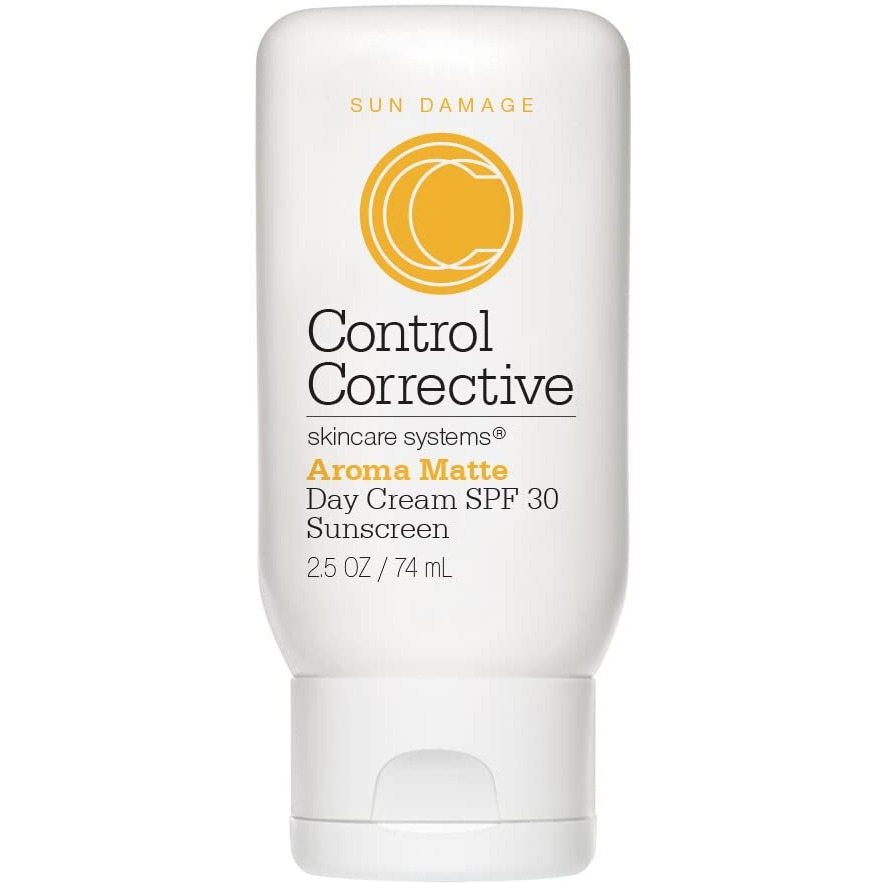 Control Corrective Aroma Matte Day Cream Spf 30, 2.5 Oz - Sunscreen, Non-Comedogenic, Fast-Absorbing Aromatic Spf, Vitamin C, Wont Clog Pores, Full Spectrum Sun Protection, Micro-Fine Zinc, Green Tea
