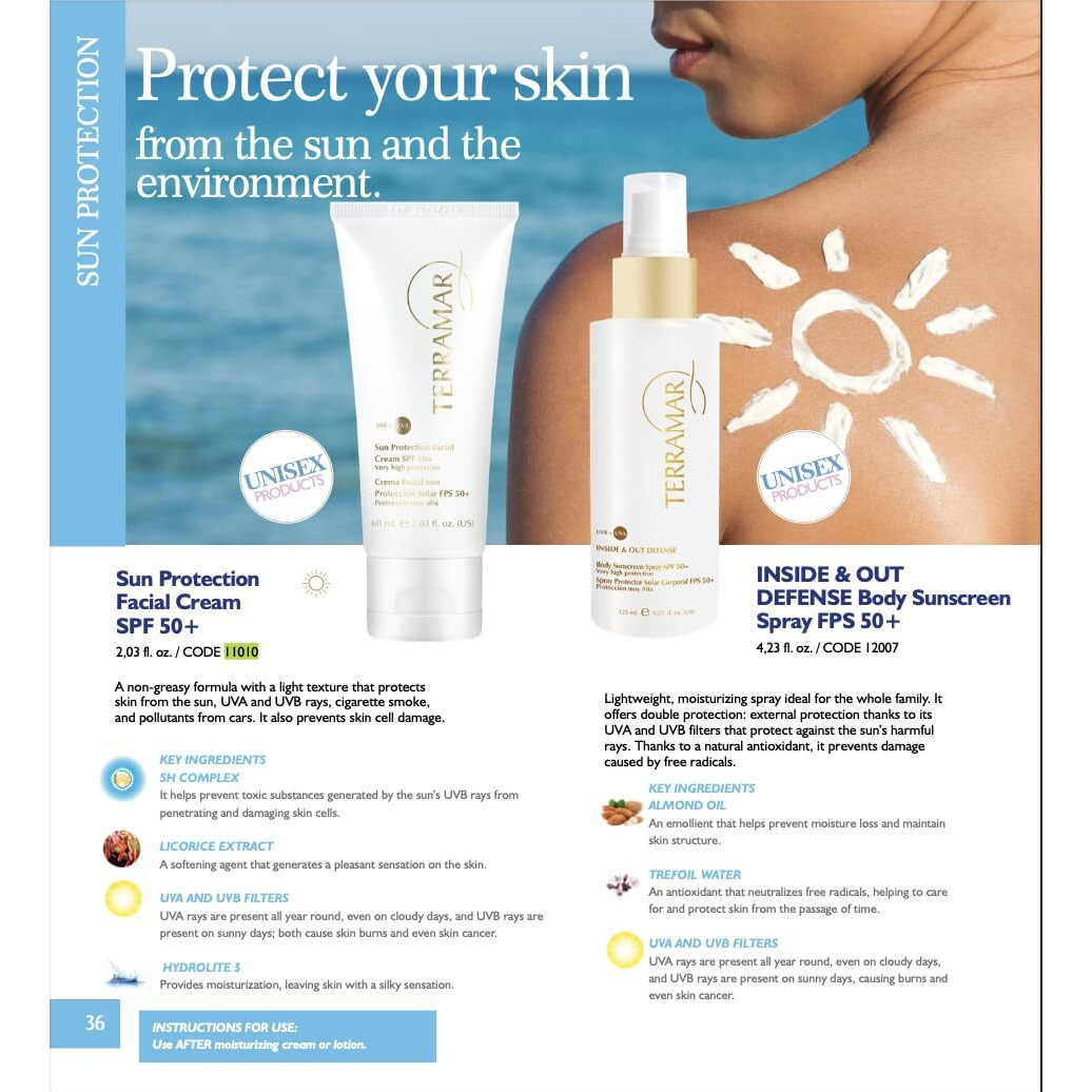 Terramar Sun Protection Facial Cream, Spf 50+, 2.03 Fl. Oz.
