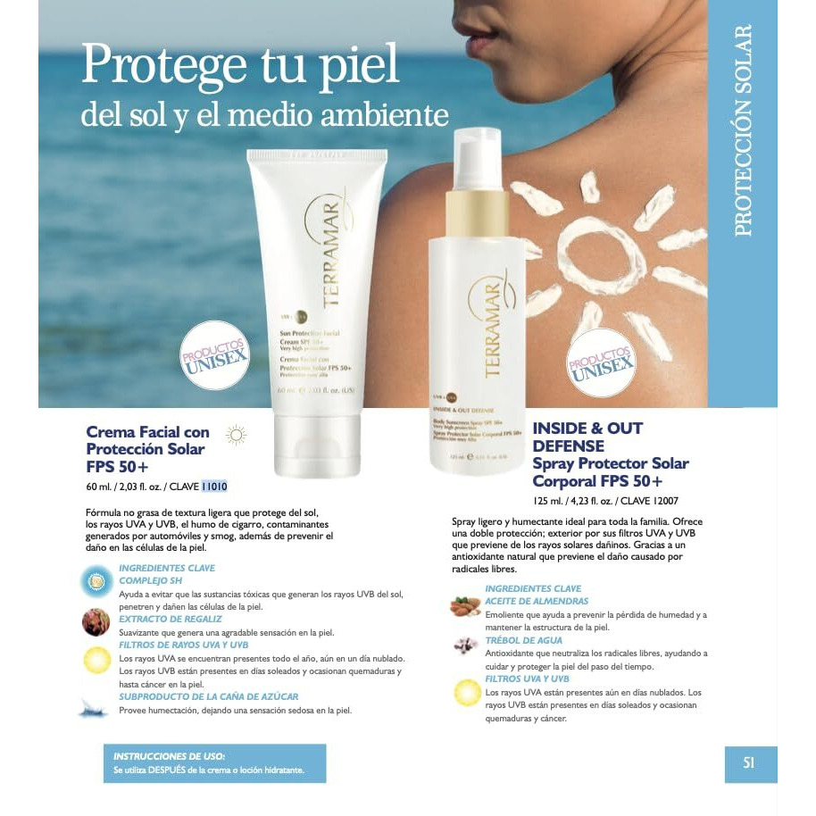 Terramar Sun Protection Facial Cream, Spf 50+, 2.03 Fl. Oz.