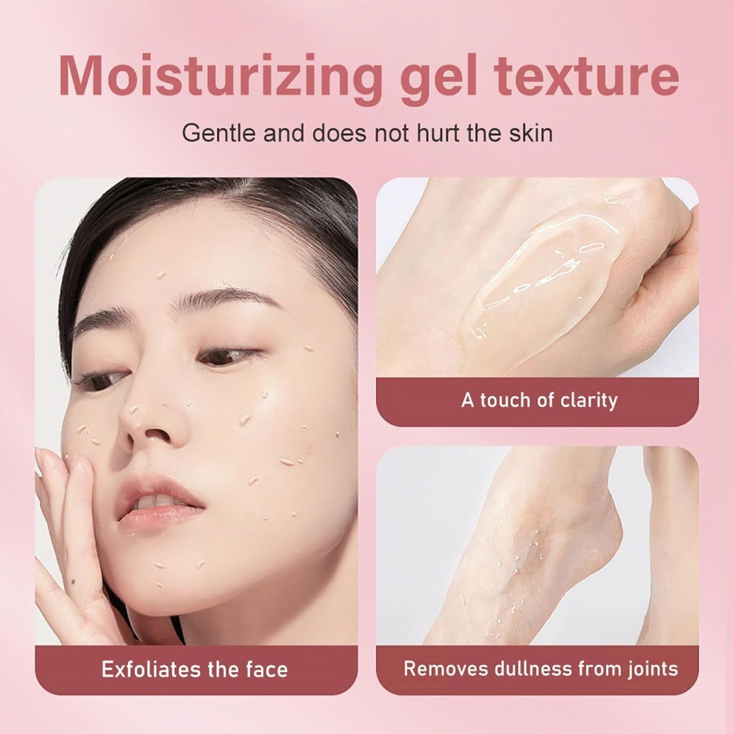 Facial Exfoliating Gel, Face Exfoliante Gel De Naranja, Enzyme Deep Cleansing Scrub Moisturizing Exfoliator Orange For Women 60G