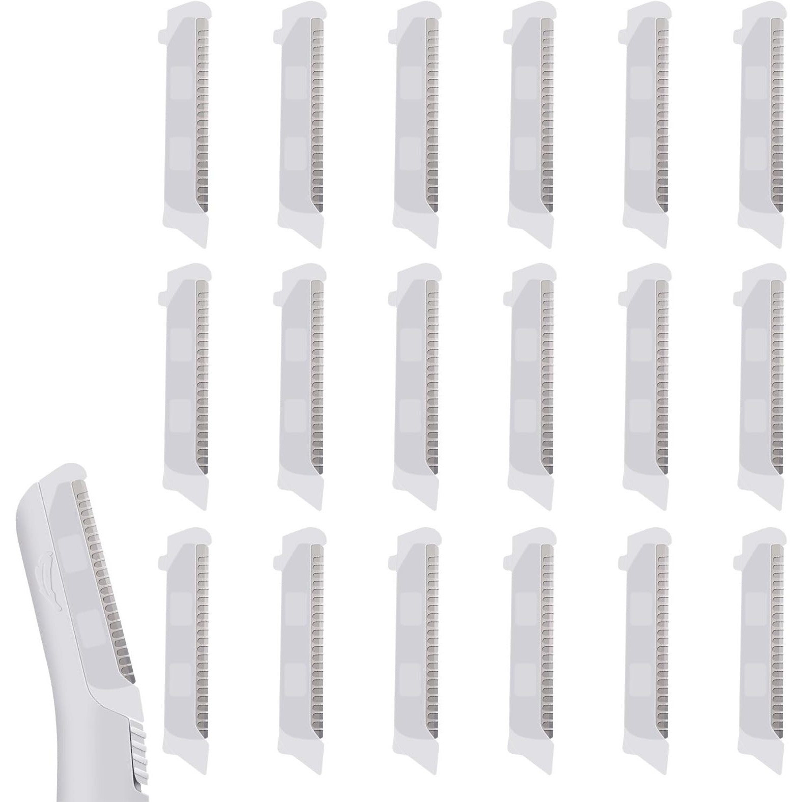 Replacement Heads For Finishing Touch Flawless Dermaplane Glo Facial Exfoliation Blades (18 Pack)