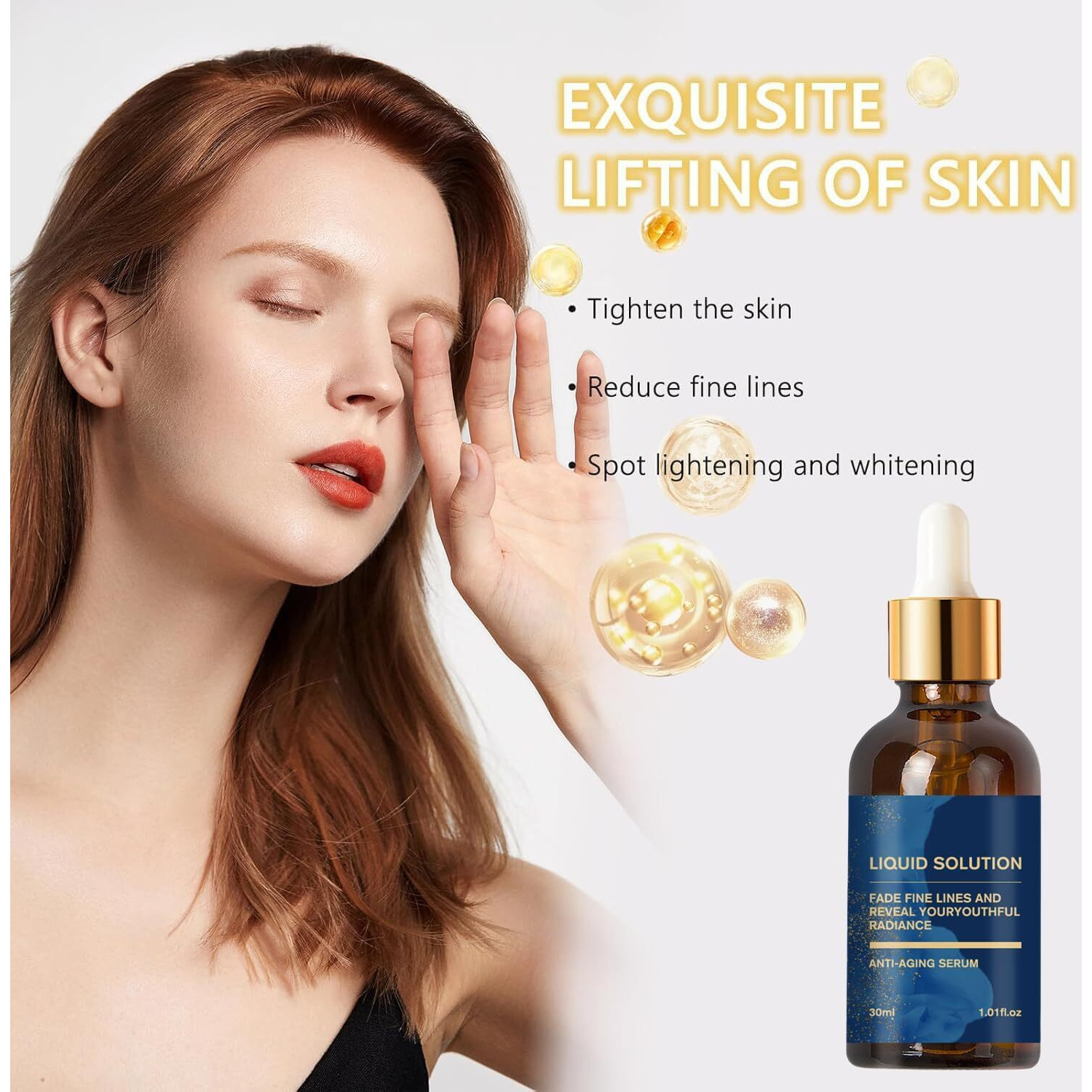 Olavita Face Serum,Olavita Liquid Solution Anti Aging Serum,Anti-Aging Firming Facial, Diminishes Fine Lines & Wrinkles For All Skin Types