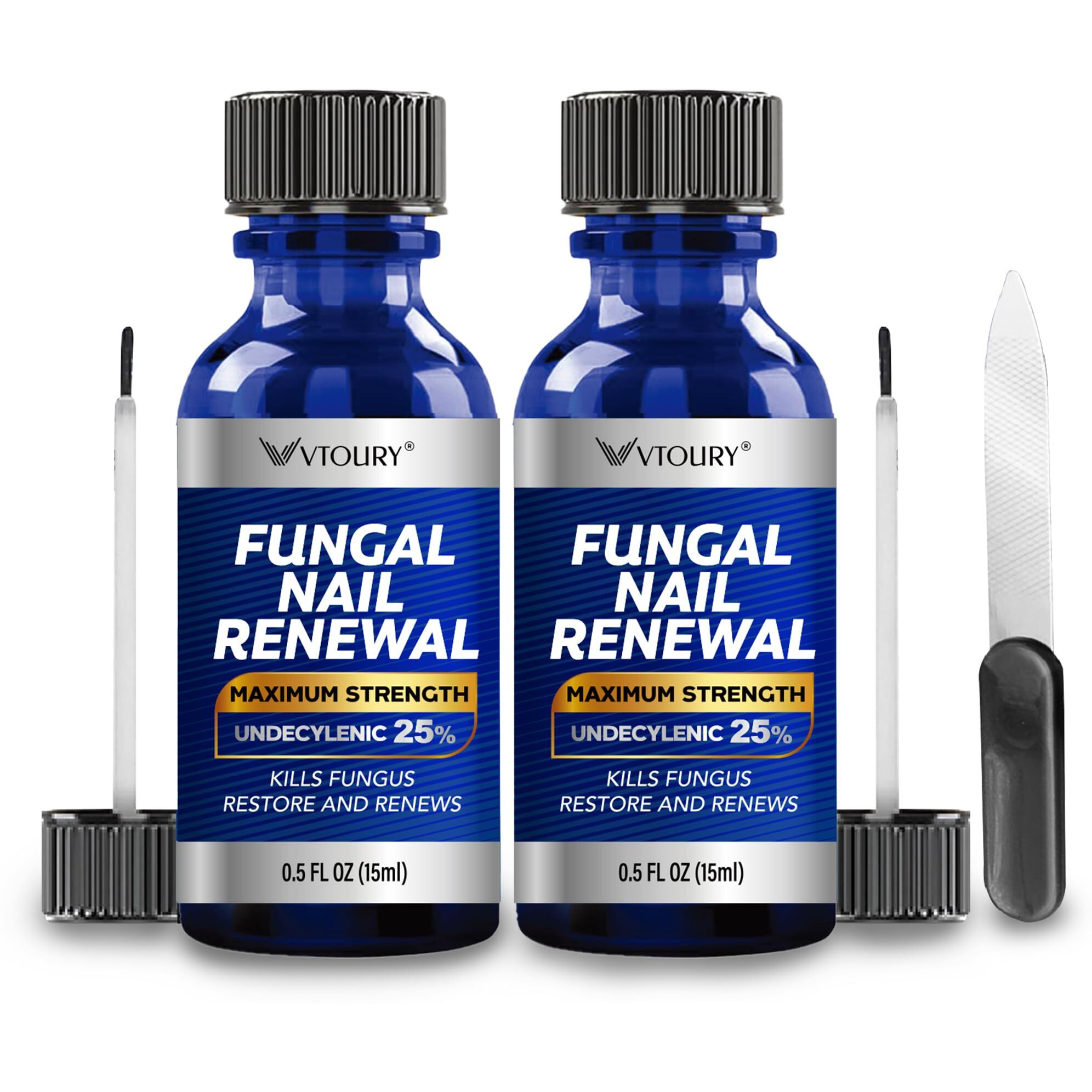 Toenail Fungus Treatment Extra Strength - Nail & Toe Solution With Undecylenic Acid 25% And Tea Tree Oil