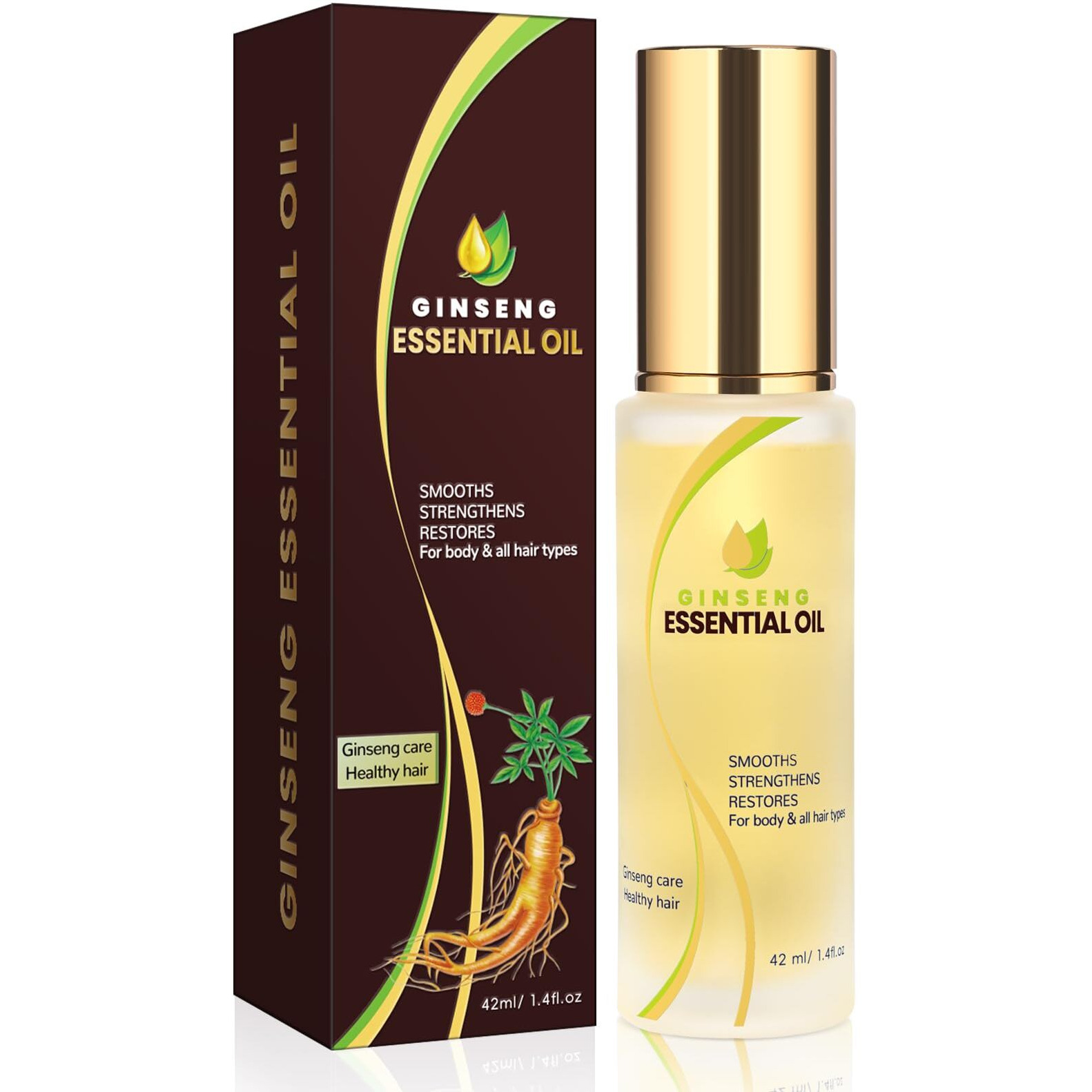 Jiessia Essential Hair Oil For Dry Damaged Hair, Styling Oil For Hair Treatment, Nourishing, Smooth & Shine, Heat Protectant, Adds Hair Shine And Smooths Split Ends, 42Ml