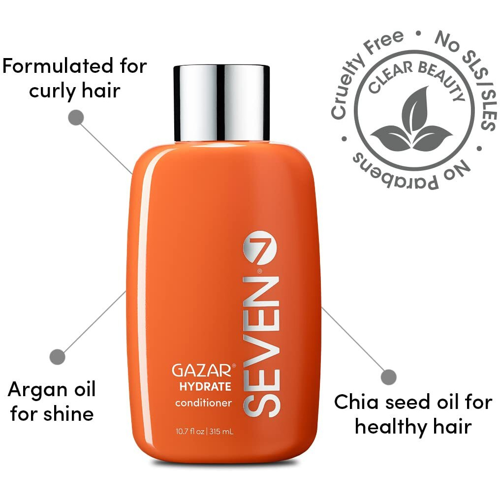 Ozven Hair Care Gazar Hydrate Conditioner For Women & Men, Anti-Frizz, Moisturize Dry Hair, Sulfate + Paraben Free, Cruelty Free With Argan Oil, Jojoba & Biotin, Made In Usa, 2Oz