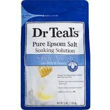 Dr. Teals Soften & Nourish With Milk & Honey Soaking Solution Gift Set (2 Pack, 3Lbs Ea.) - Pure Epsom Salt & Essential Oils Softens The Skin, Eases Aches & Muscle Pains - Relieve Stress At Home