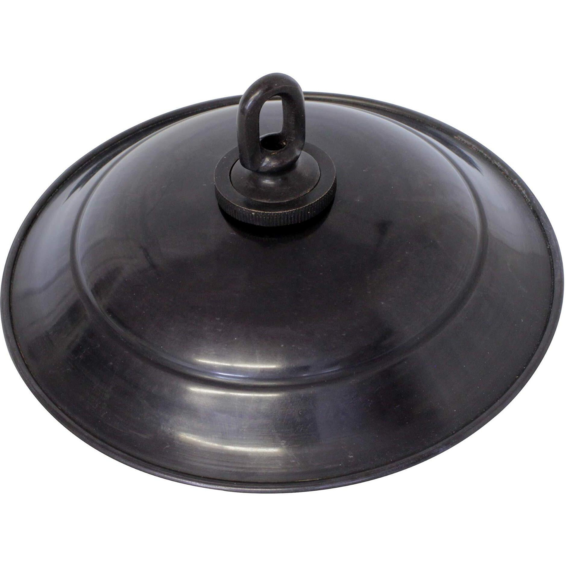 Rch Hardware Cn-Br05-152 Brass Traditional Round Ceiling Canopy, 6 Inch, Oil Bronzed Black