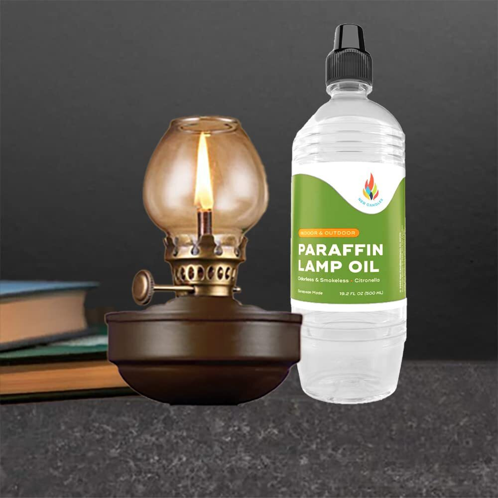 The Dreidel Company Citronella Liquid Paraffin Lamp Oil - Smokeless, Odorless, Ultra Clean Burning Fuel For Indoor And Outdoor Use (Half-Liter Bottle (500Ml))