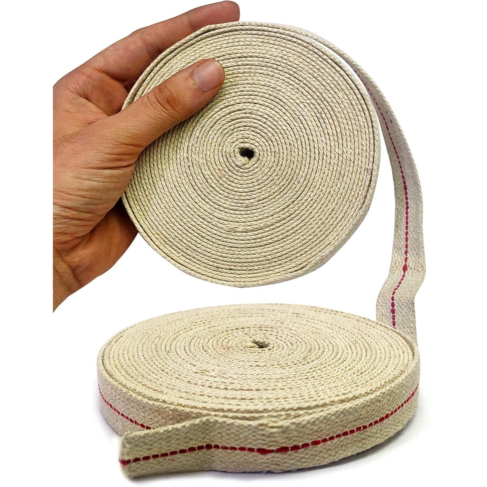 Craftsman Flat 100% Cotton Wicks (1/2 Inch 65 Feet) For Kerosene Paraffin Based Oil Lamps Lanterns Burner (1/2 Inch 32.5 Ft X 2 Roll)