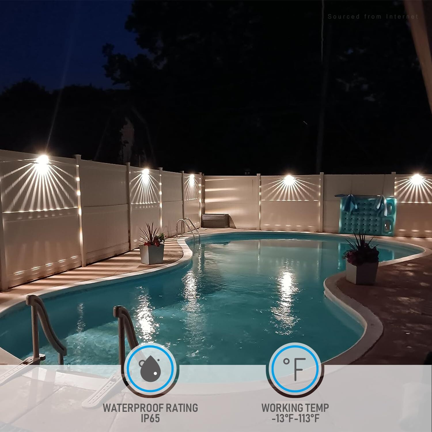 Leonlite Unique Rays Led Low Voltage Deck Lights Outdoor, 12V Landscape Step Railing Fence Light, Aluminum, 3000K Warm White, Ip65, Landscape Deck Light For Backyard, Oil Rubbed Bronze, Pack Of 6