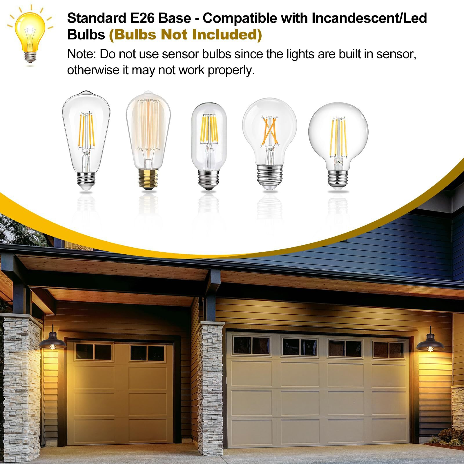 Tobusa 2-Pack Dusk To Dawn Outdoor Wall Lights, Waterproof Farmhouse Gooseneck Barn Lights, 11.5'' Oil-Rubbed Brown Outside Wall Sconces For House, Porch, Garage