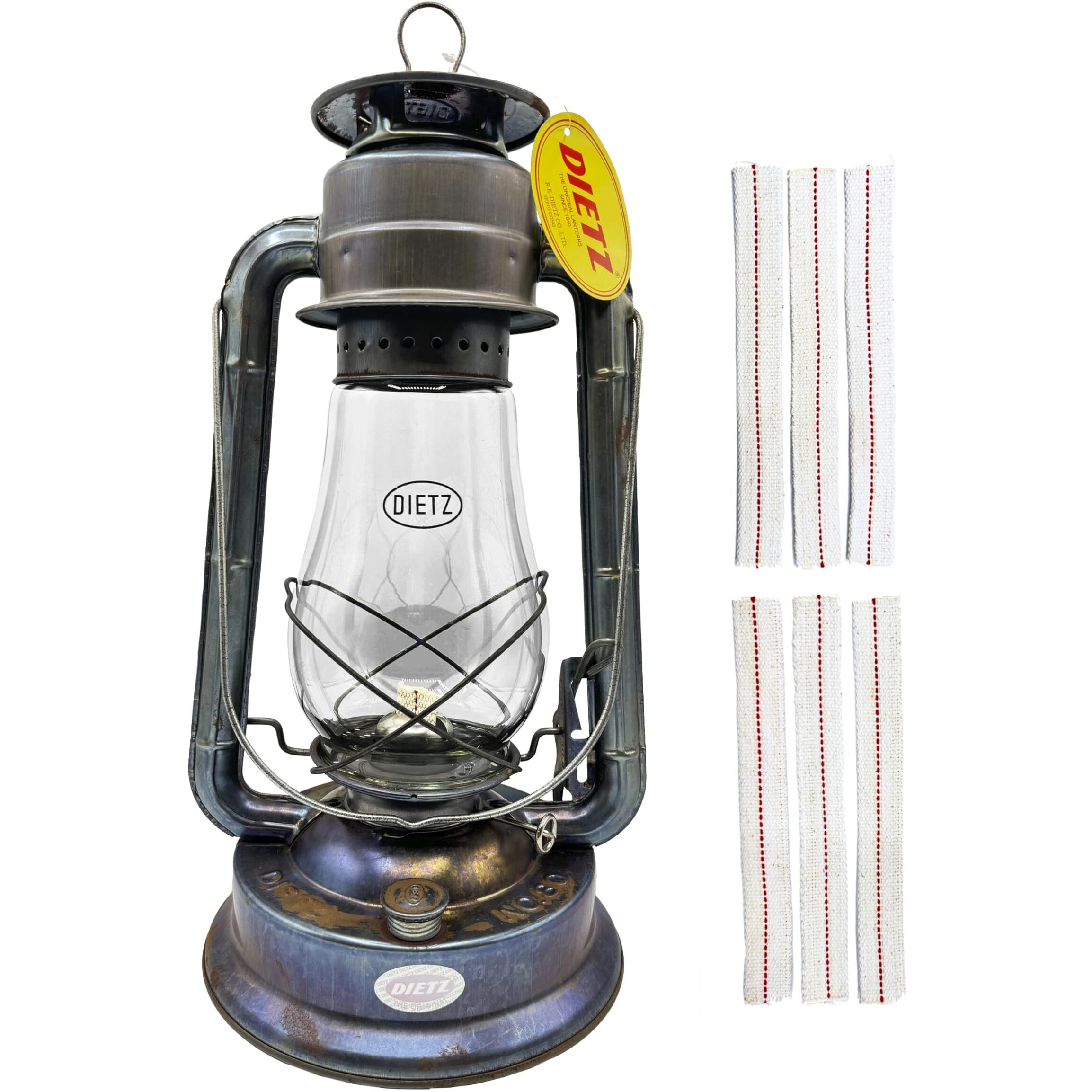 Light Of Mine - Dietz 80 Blizzard Oil Lantern With 7/8"" Replacement Wick Strips (Unfinished)