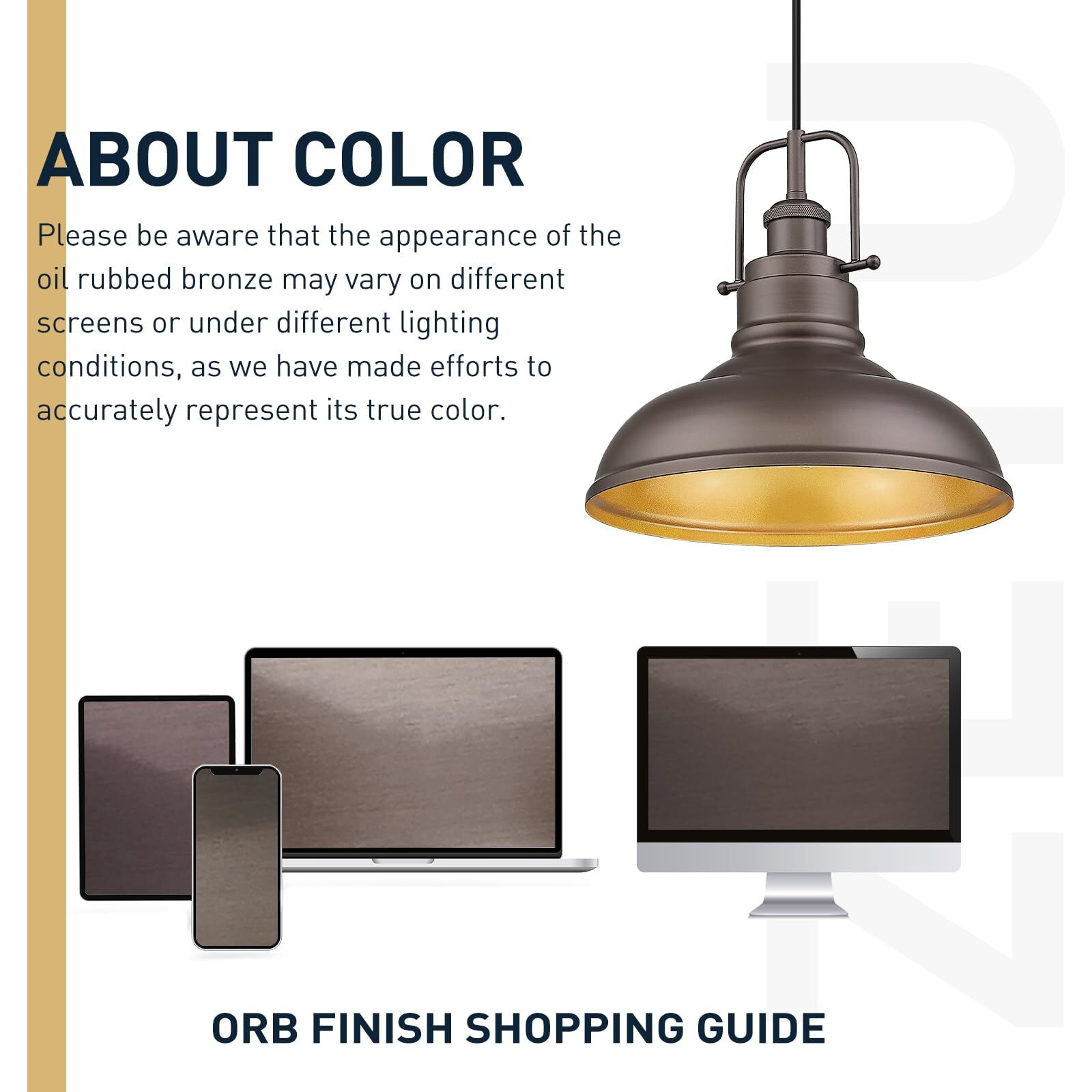Zeyu 2 Pack Farmhouse Pendant Light Fixtures, 11-Inch Ceiling Hanging Light Fixtures For Kitchen Dining Room, Oil Rubbed Bronze Finish, 016-1-2Pk Orb