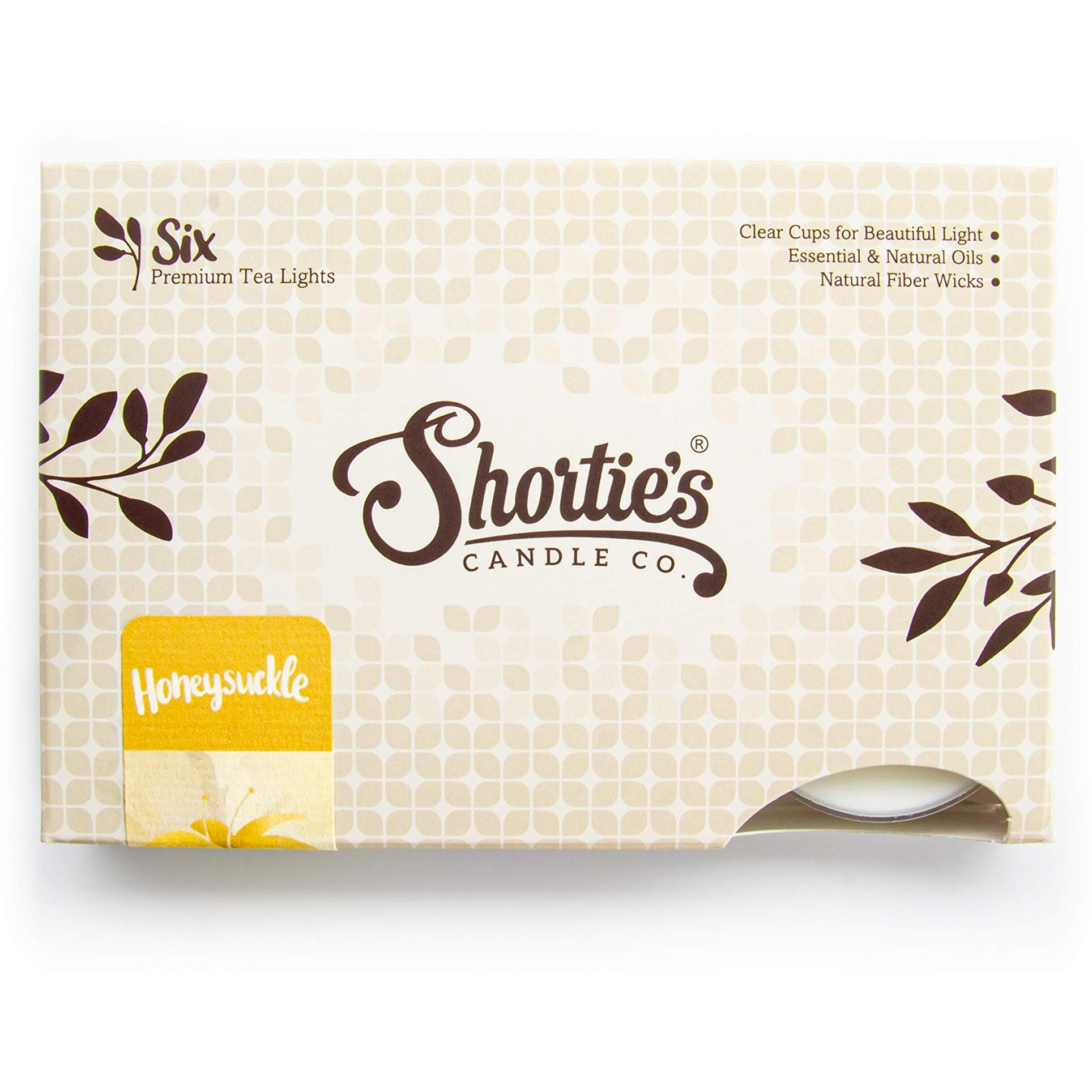 Pure Honeysuckle Premium Tealight Candles Multi Pack - Highly Scented With Essential & Natural Oils - 12 White Tea Lights - Beautiful Candlelight - Made In The Usa - Flower & Floral Collection