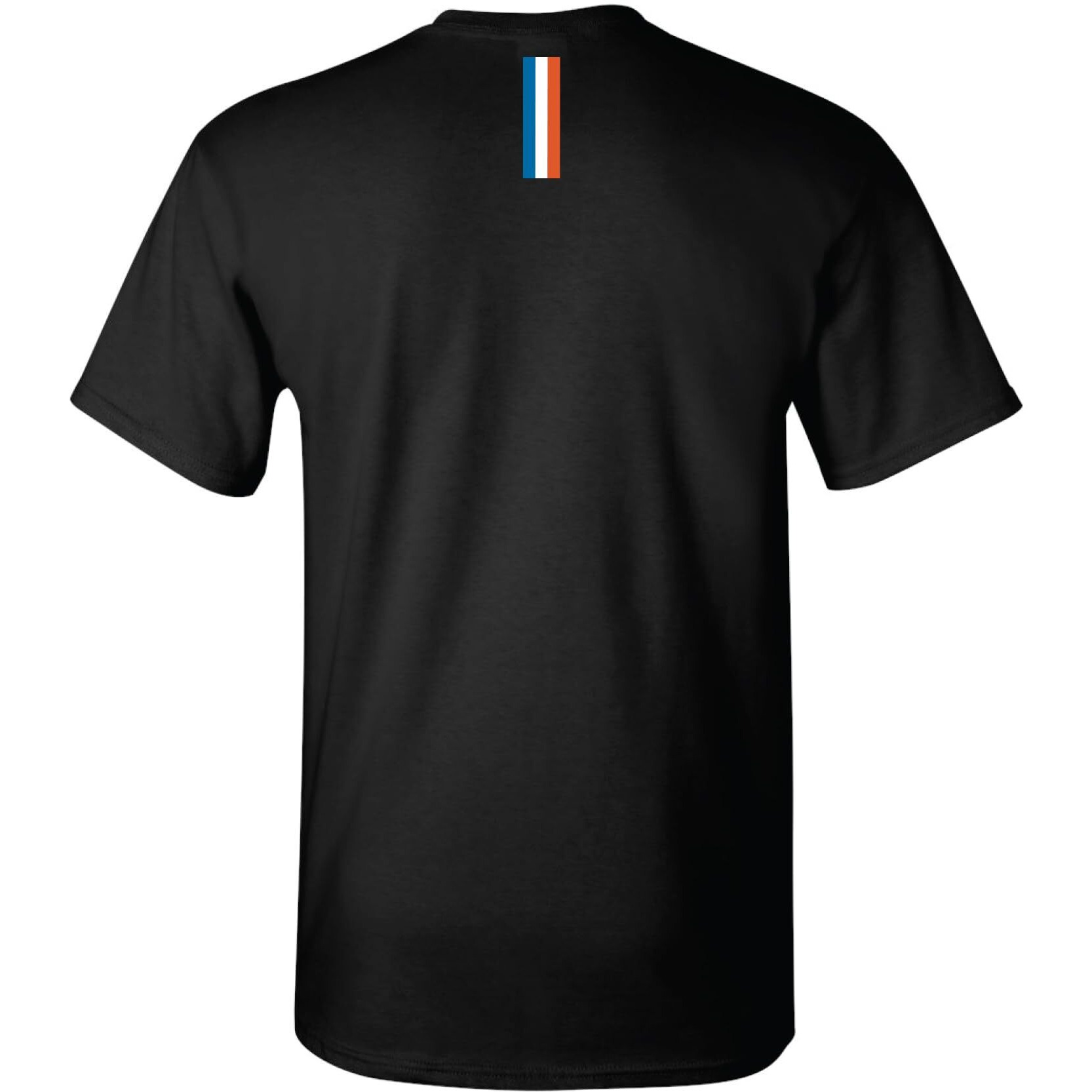 Gulf Oil Officially Licensed Men's Premium Short Sleeve T-Shirt, Gulf Classic Logo With Finishing Flags Graphic Tee (Us, Alpha, 3X-Large, Regular, Regular, Black/Multi)