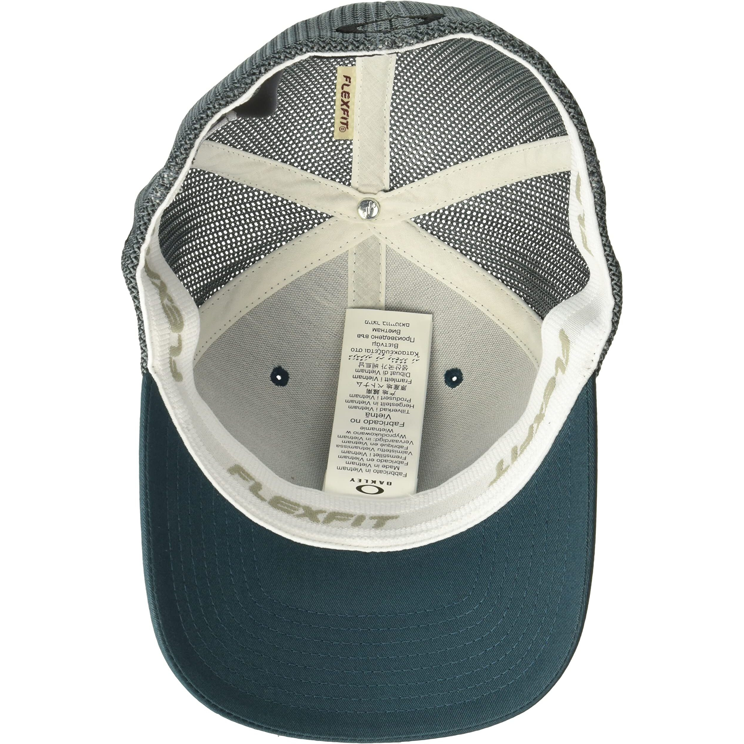 Oakley Unisex Adult Golf Cresting Trucker Hat, Oil Blue, Large-X-Large Us
