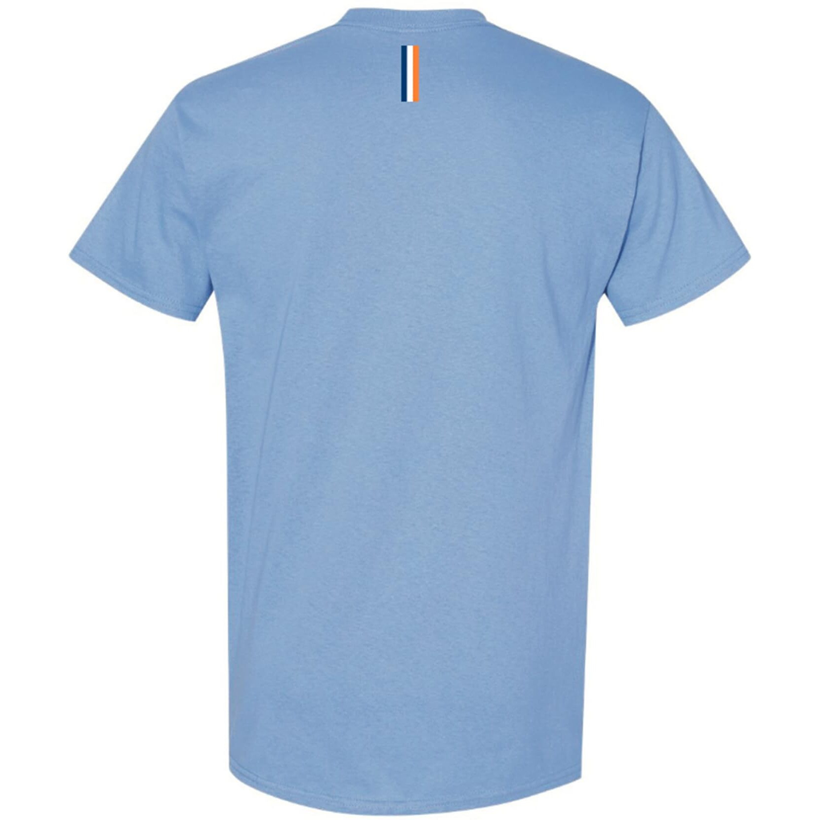 Gulf Oil Officially Licensed Men's Premium Short Sleeve T-Shirt, Gulf Classic Logo With Finishing Flags Graphic Tee (Us, Alpha, 3X-Large, Regular, Regular, Light Blue)