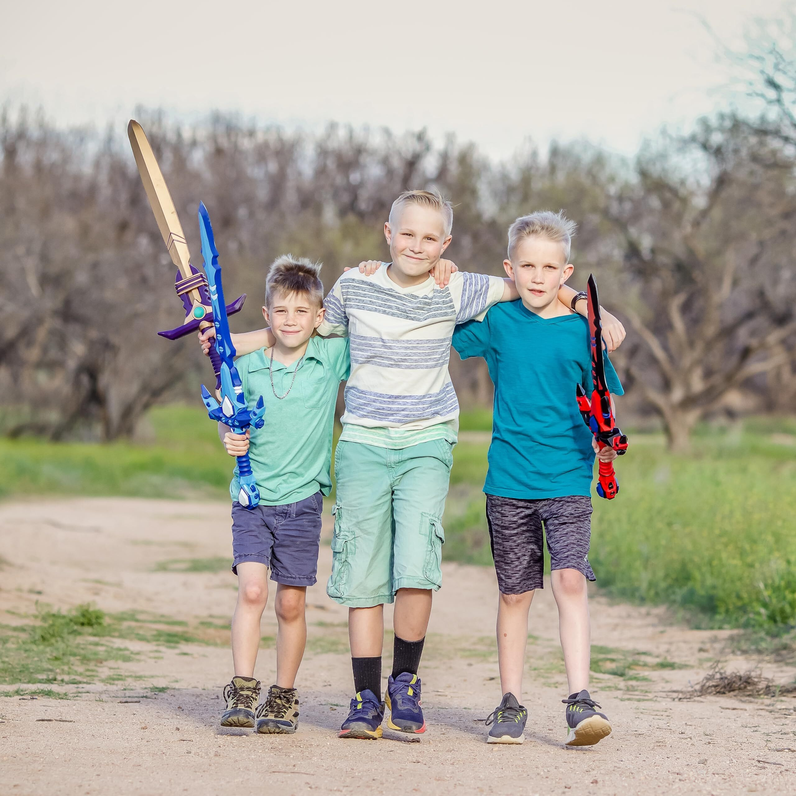 Formidable Toys 34 Inch Foam Sword - Voss Iss Blue And White - Customizable Toy Sword For Kids And Adults - Durable Polyurethane Foam For Play Fighting