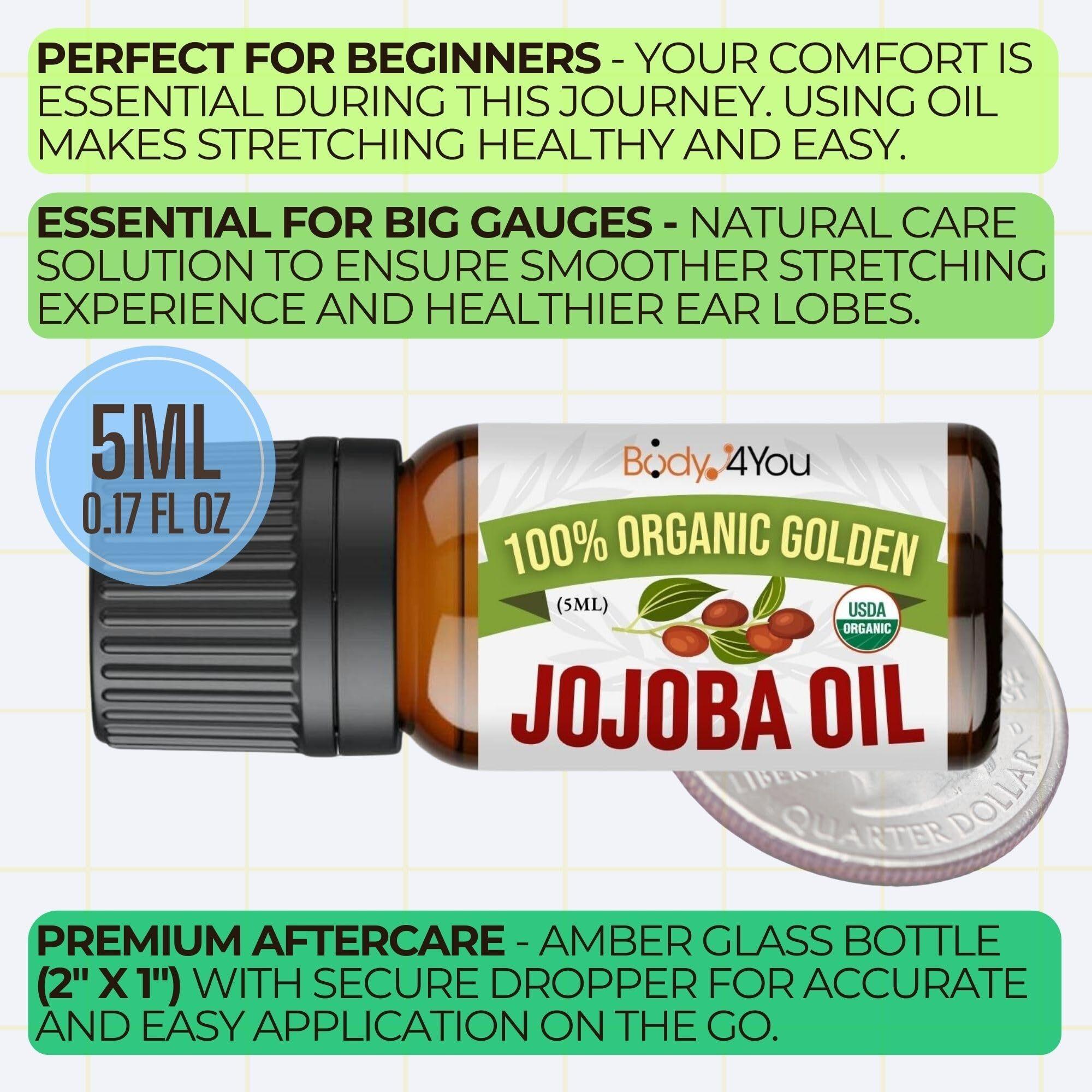 Bodyj4You 37Pc Ear Stretching Kit - Beginner Gauges 14G-00G Starter Set - Aftercare Jojoba Oil - Black Steel Tapers Single Flare Plugs Tunnels - Women Eyelet Mens Earrings Expander Piercing Jewelry