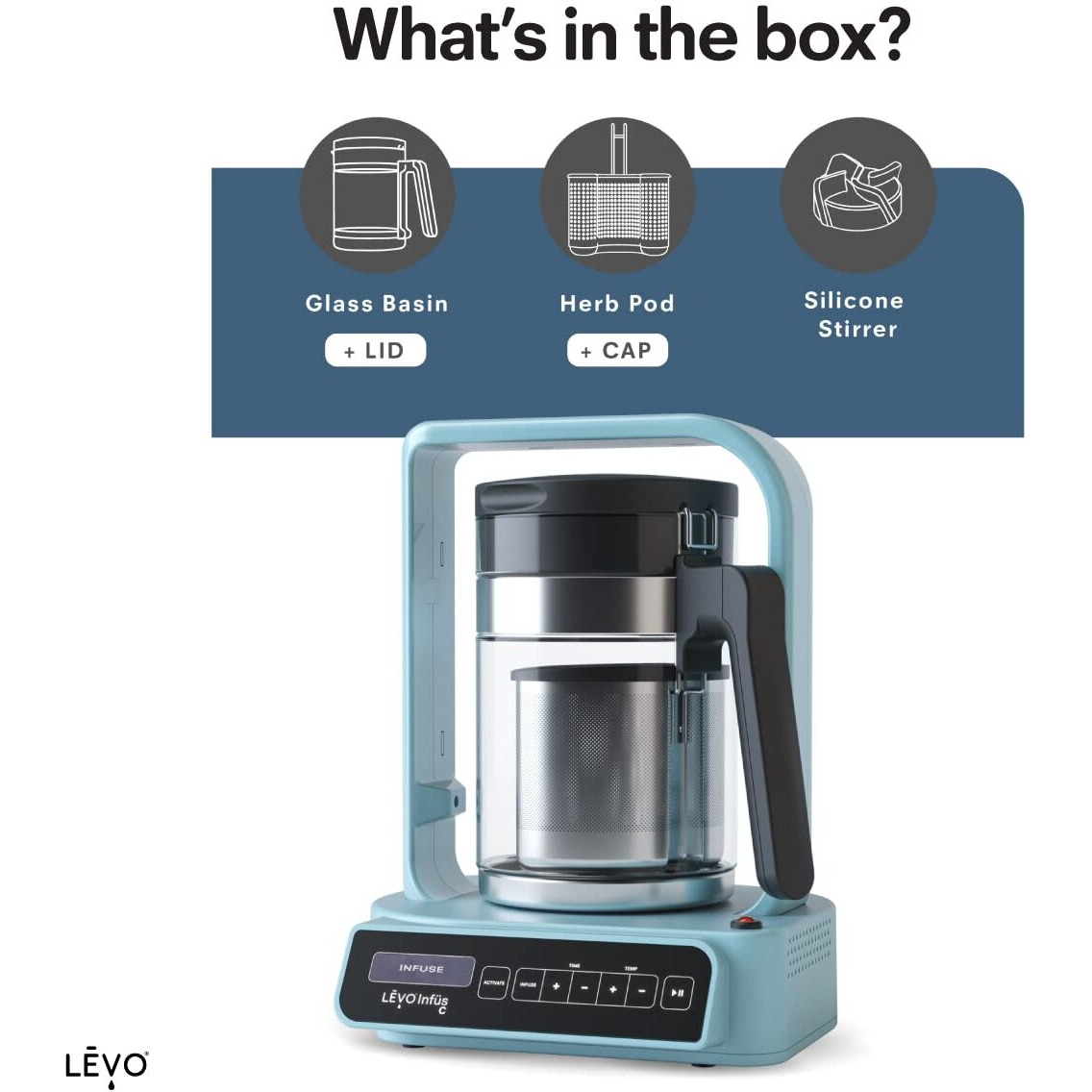 Levo C - Large Batch Herbal Oil Infusion Machine - Botanical Extractor - Herb Decarboxylator & Oil Infuser - Edible Infusion Maker - For Infused Gummies, Tinctures, Brownies & More - Olive Green