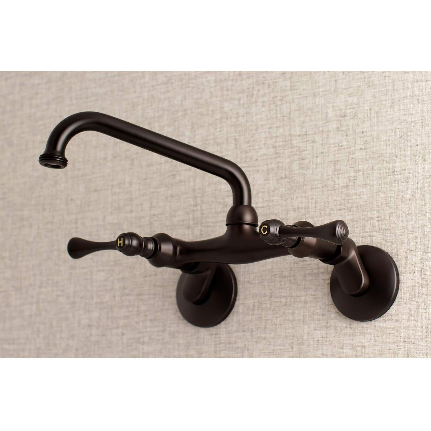 Kingston Brass Ks373Orb Kingston Laundry Faucet, Oil Rubbed Bronze, 6.81 X 4.56 X 2.75