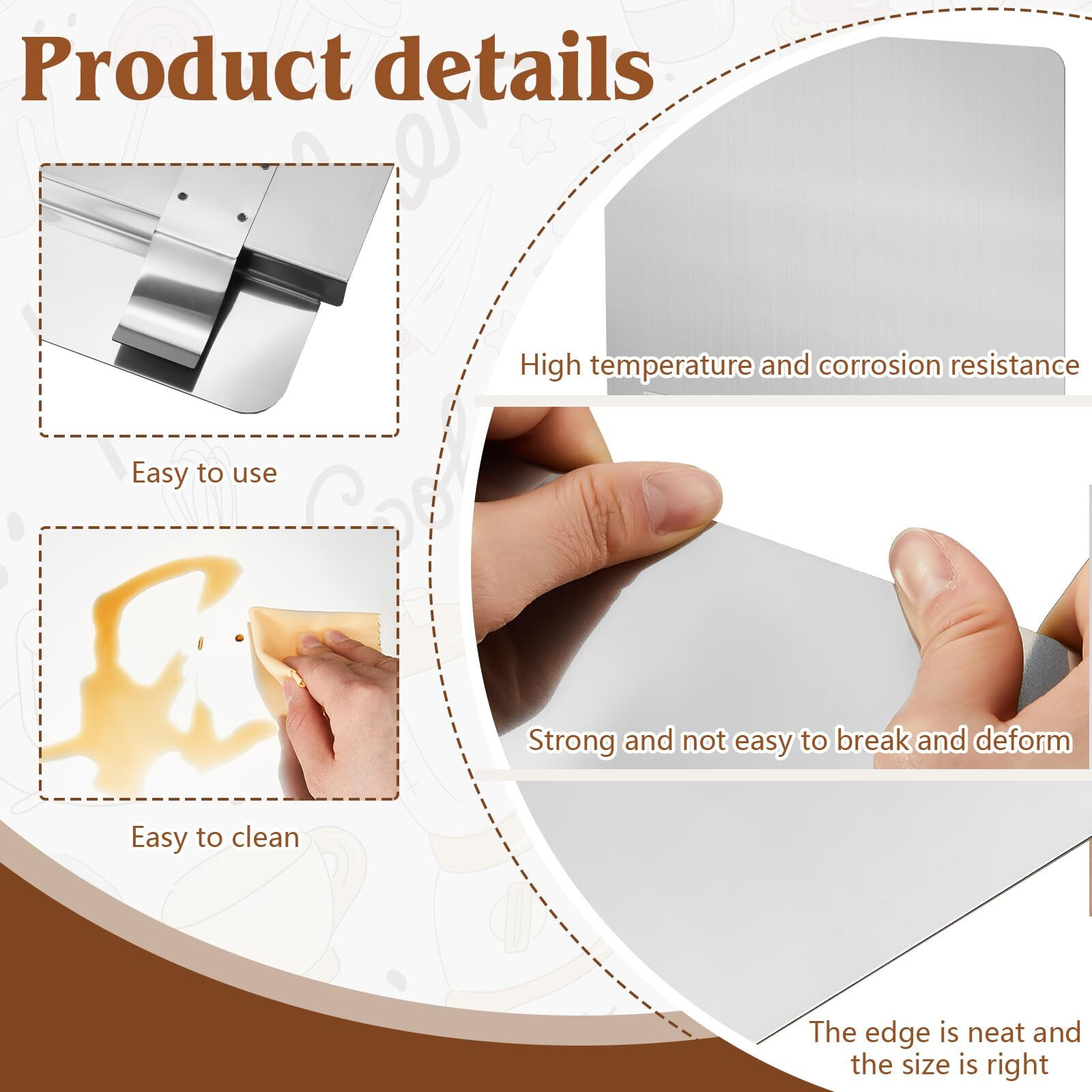 2 Packs Stainless Steel Fryer Splash Guard Commercial Splatter Guard Side Stove Splash Guard For Stop Oil From Splattering (20-1/2"" W X 13.5"" H)