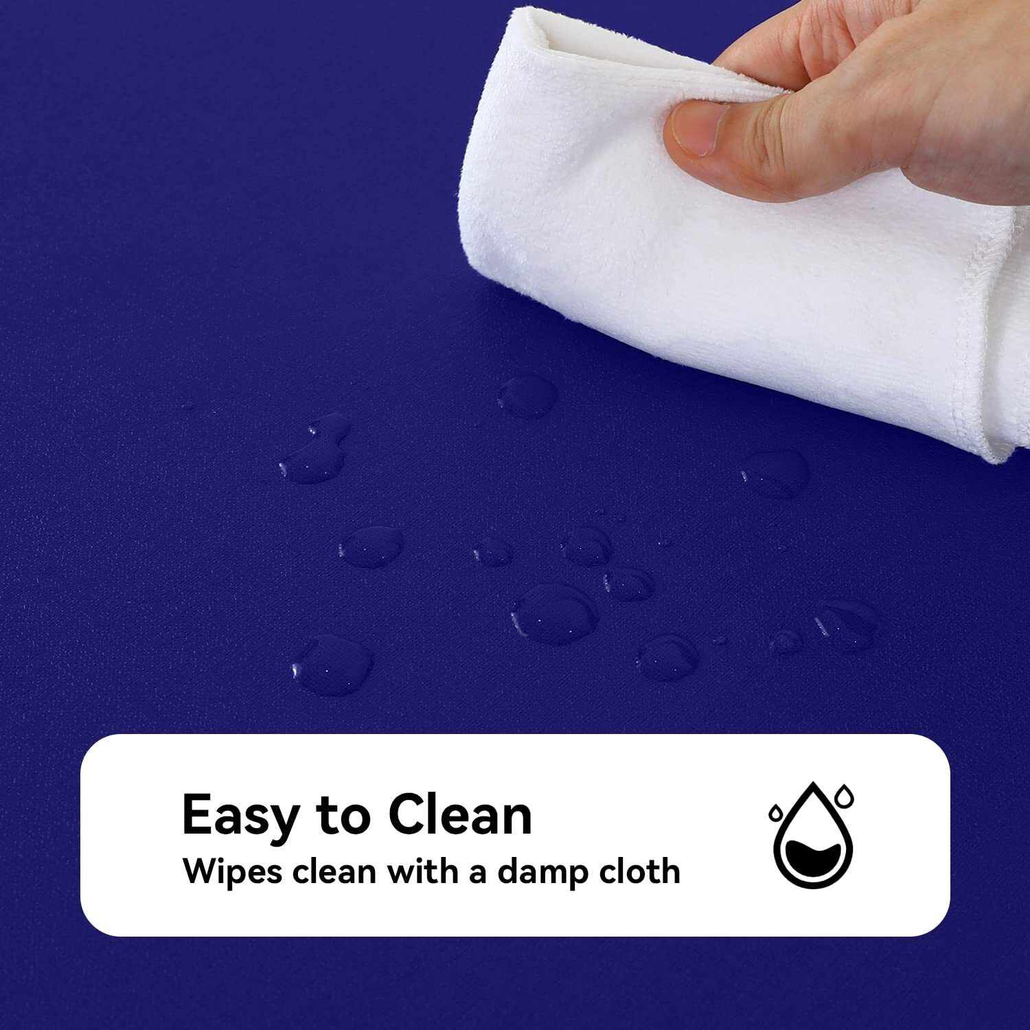 Romanstile 100% Waterproof Pvc Tablecloth, Rectangle Oil Spill Proof Stain Resistant Vinyl Table Cloth, Wipe Clean Plastic Table Covers For Kitchen/Dining/Parties - 60 X 102 Inch, Royal Blue