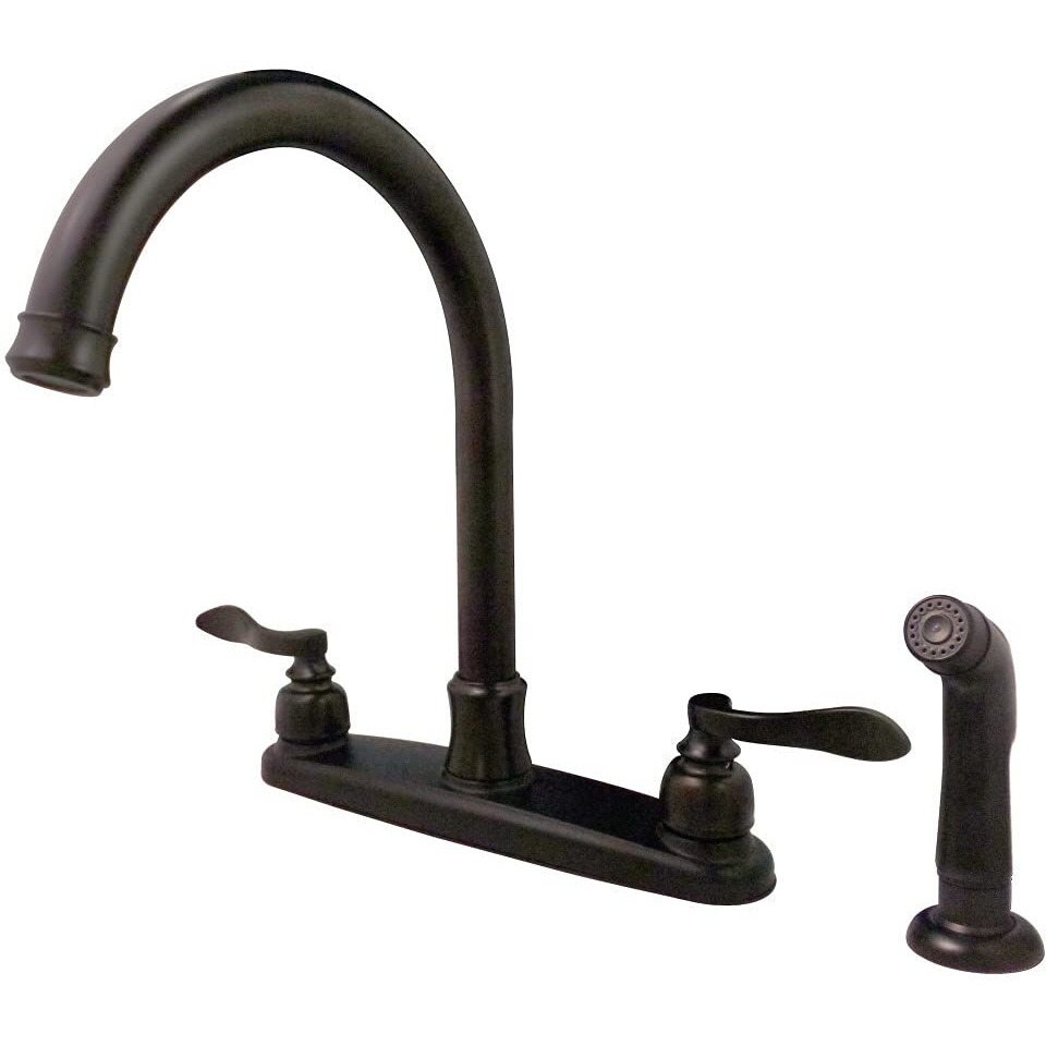 Kingston Brass Fb7795Nflsp Nuwave French 8-Inch Centerset Kitchen Faucet, Oil Rubbed Bronze