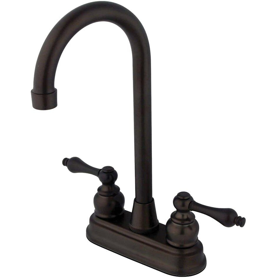 Kingston Brass Kb495Al Victorian High-Arch Bar Faucet, 4-3/4"", Oil Rubbed Bronze