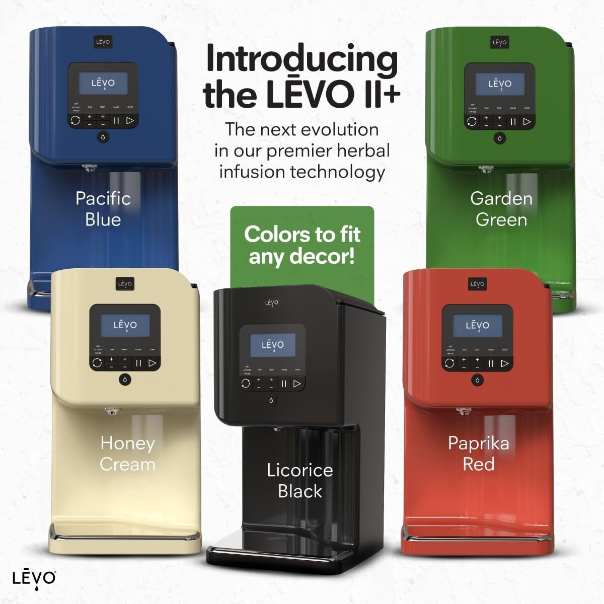 Levo Ii+ - Herbal Oil Infusion Machine Plus Filter Technology - Botanical Extractor, Herb Dryer, Decarboxylator, & Oil Infuser - Easy Edible Infusion Maker For Gummies, Brownies, & More - Garden Green