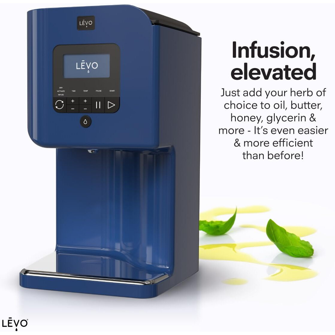 Levo Ii+ - Herbal Oil Infusion Machine Plus Filter Technology - Botanical Extractor, Herb Dryer, Decarboxylator, & Oil Infuser - Easy Edible Infusion Maker For Gummies, Brownies, & More - Garden Green