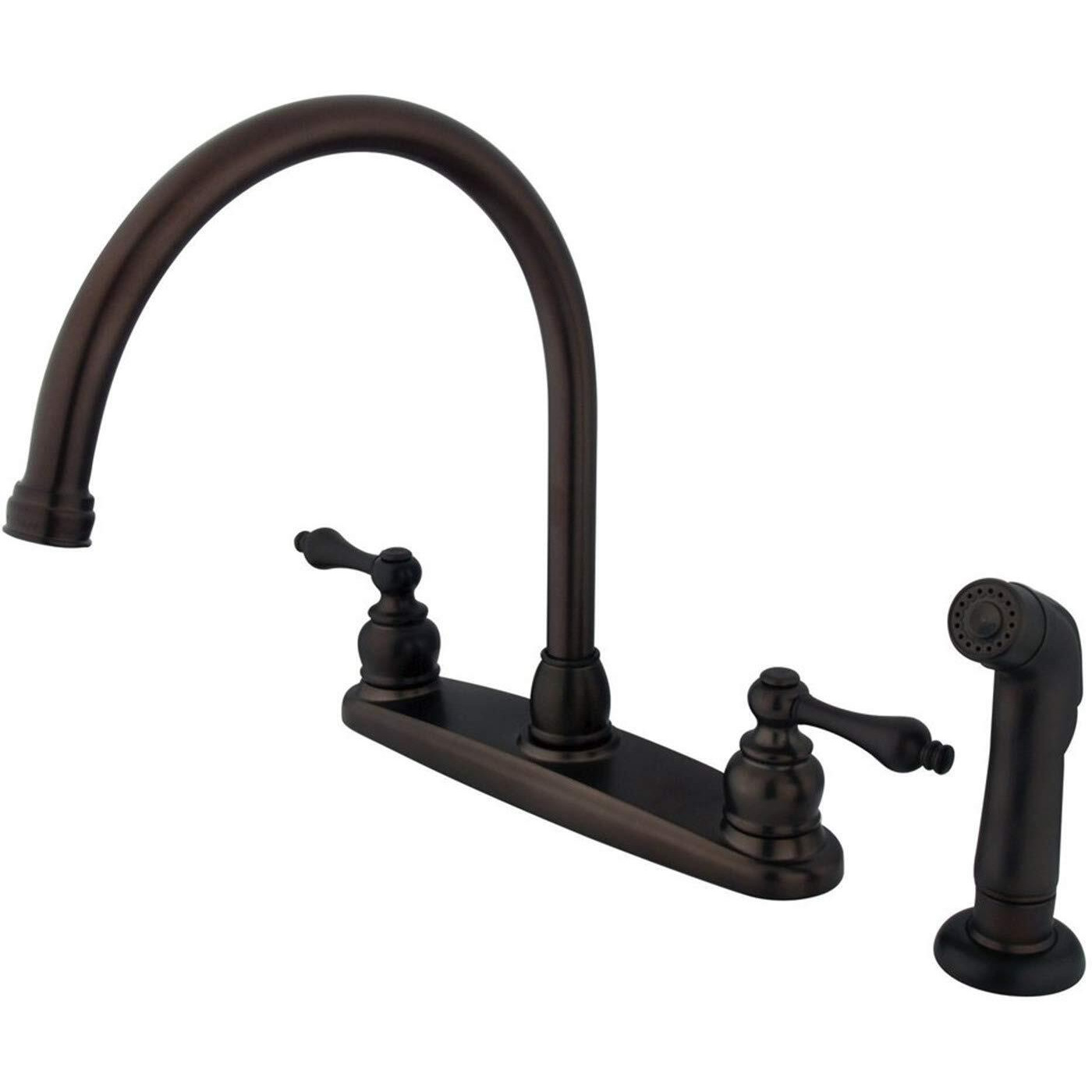 Kingston Brass Kb725Alsp Vintage 8"" Centerset Kitchen Faucet, 8-3/4"", Oil Rubbed Bronze