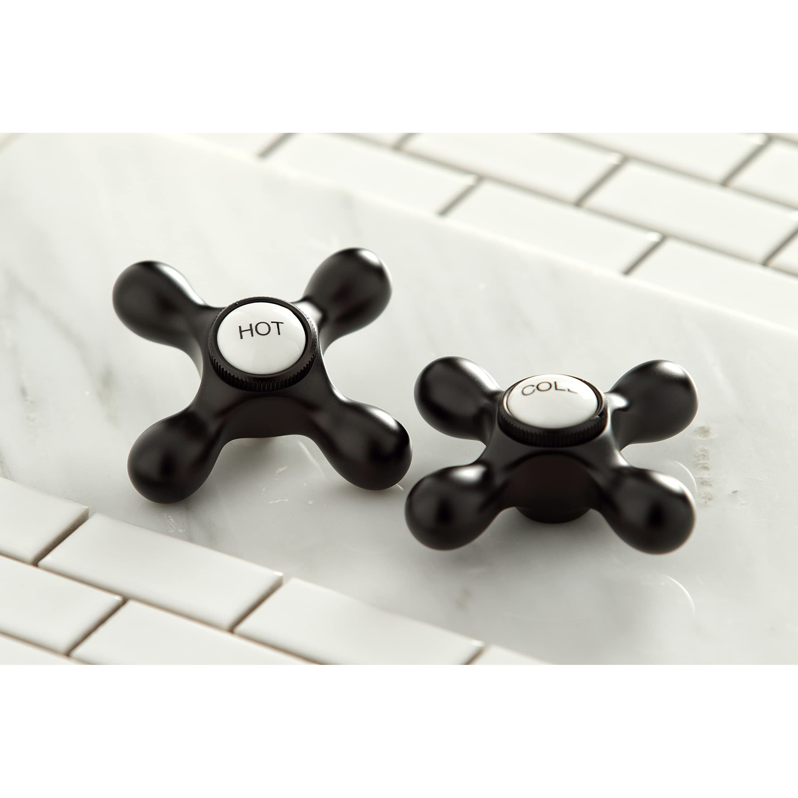 Kingston Brass Ks1245Ax Heritage Bridge Kitchen Faucet, 8-1/2"", Oil Rubbed Bronze