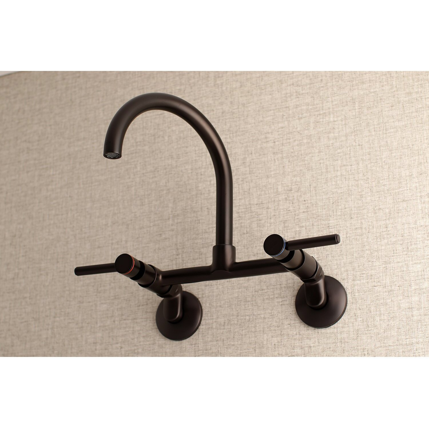 Kingston Brass Ks814Orb Concord Kitchen Faucet, 7-1/16"" In Spout Reach, Oil Rubbed Bronze