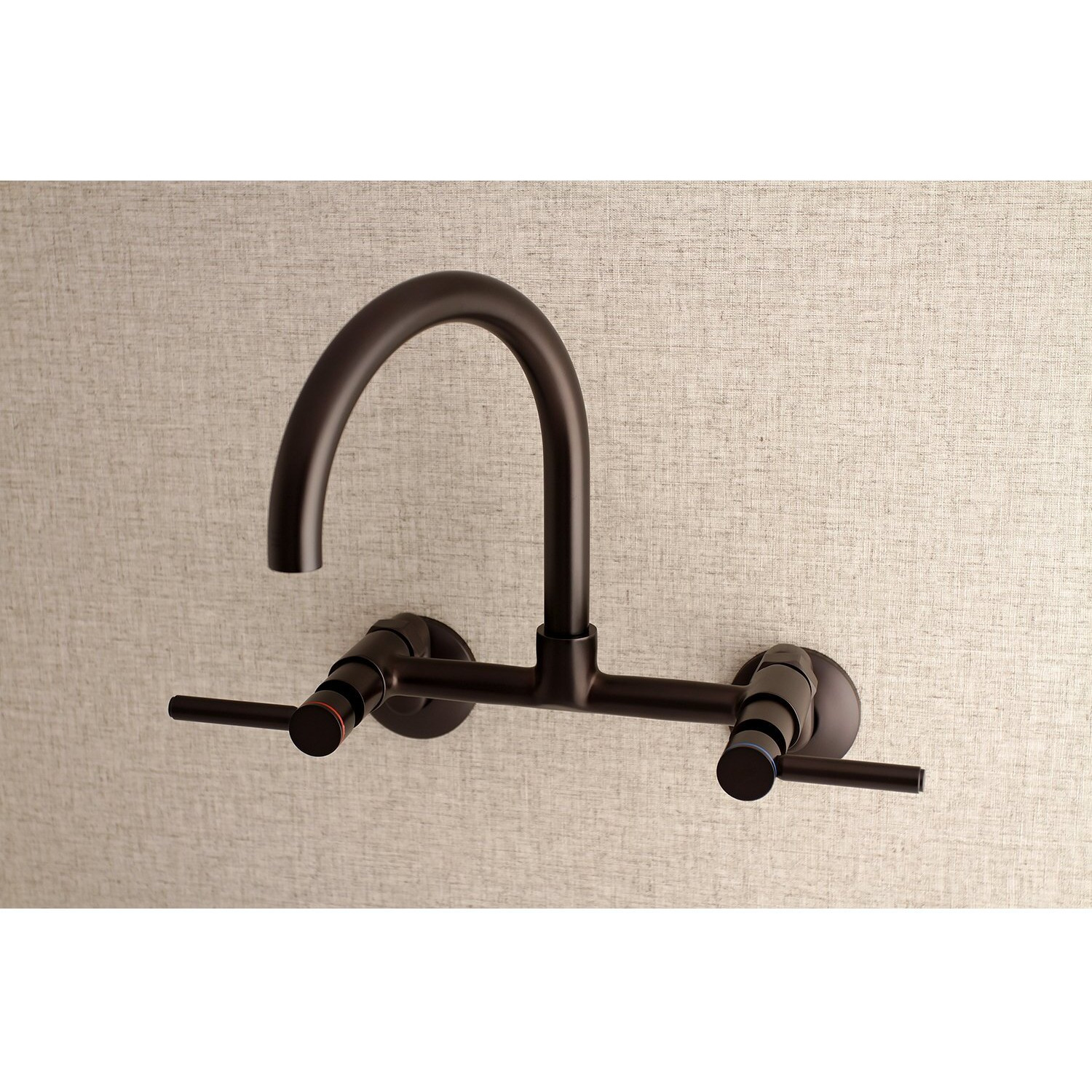 Kingston Brass Ks814Orb Concord Kitchen Faucet, 7-1/16"" In Spout Reach, Oil Rubbed Bronze