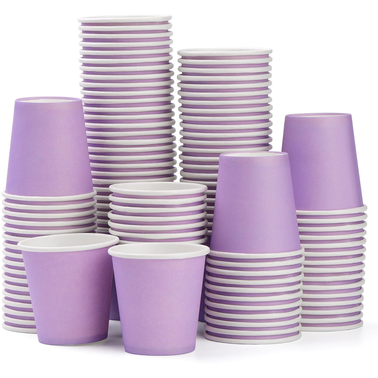 Giwrmu 100 Pack 3 Oz Paper Cups, Disposable 3 Oz Bathroom Cups, Mouthwash Paper Cups For Mouthwash, Snack Cups, Espresso Cups Suitable For Home, Party, Picnic