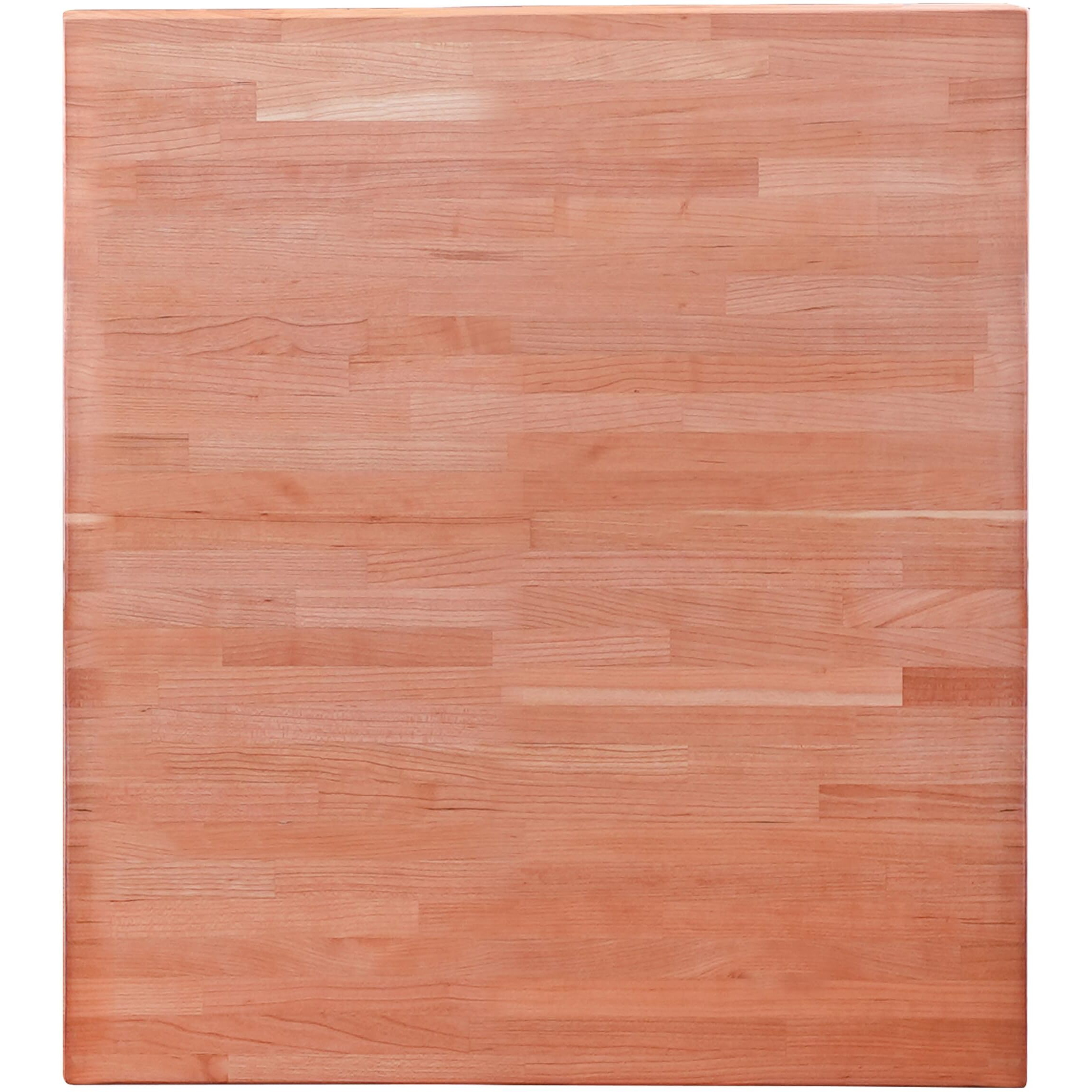 Consdan Butcher Block Counter Top, Usa Grown Cherry Solid Hardwood Countertop, Wood Slabs For Kitchen, Reversible, Both Side Polished, Prefinished With Food-Safe Oil, 1.5"" Thickness, 24"" L X 25"" W