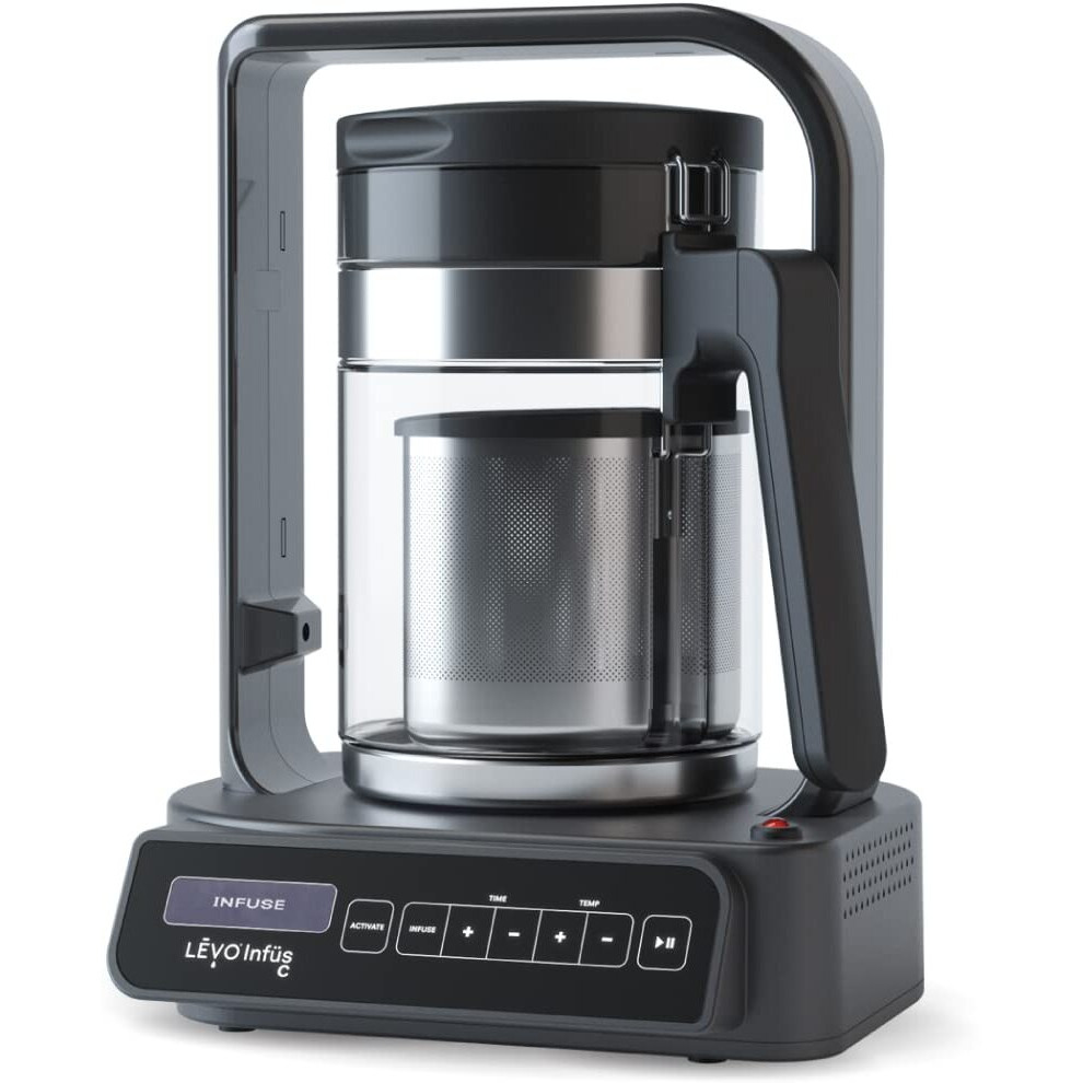 Levo C - Large Batch Herbal Oil Infusion Machine - Botanical Extractor - Herb Decarboxylator & Oil Infuser - Edible Infusion Maker - For Infused Gummies, Tinctures, Brownies & More - Licorice Black