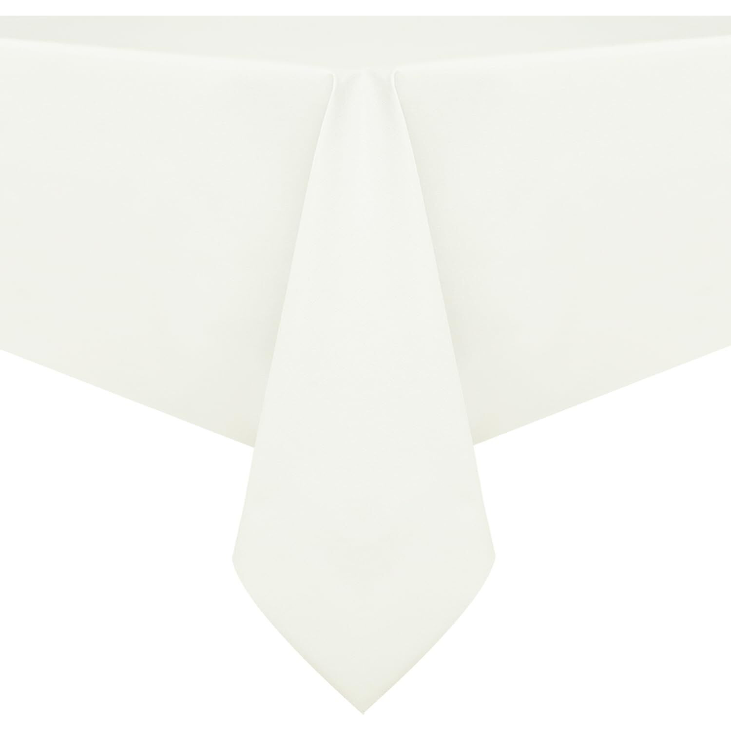 Romanstile 100% Waterproof Pvc Tablecloth, Rectangle Oil Spill Proof Stain Resistant Vinyl Table Cloth, Wipe Clean Plastic Table Covers For Kitchen/Dining/Parties - 54 X 78 Inch, Ivory