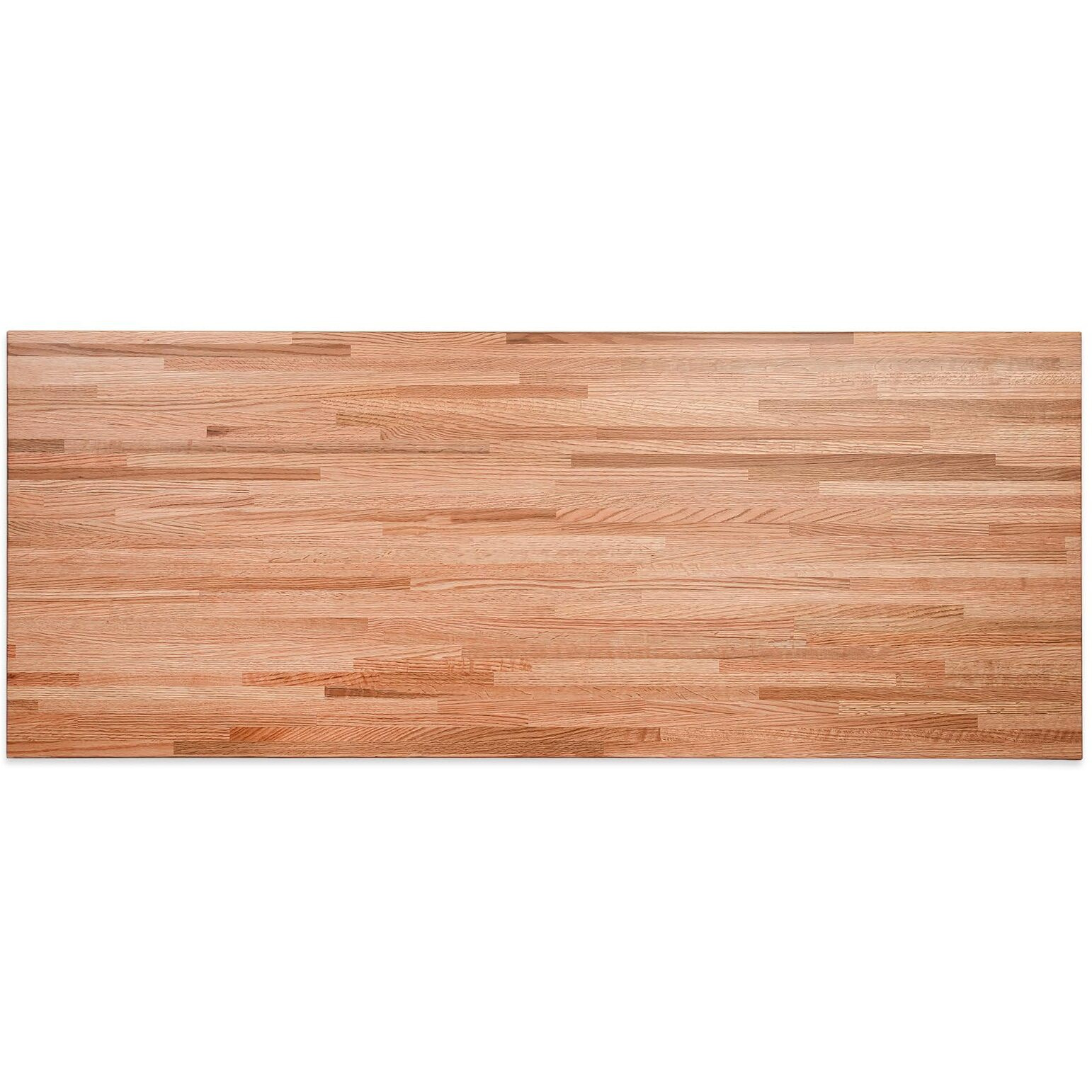 Consdan Butcher Block Counter Top, Usa Grown Oak Solid Hardwood Countertop, Wood Slabs For Kitchen, Reversible, Both Side Polished, Prefinished With Food-Safe Oil, 1.5"" Thickness, 42"" L X 25"" W