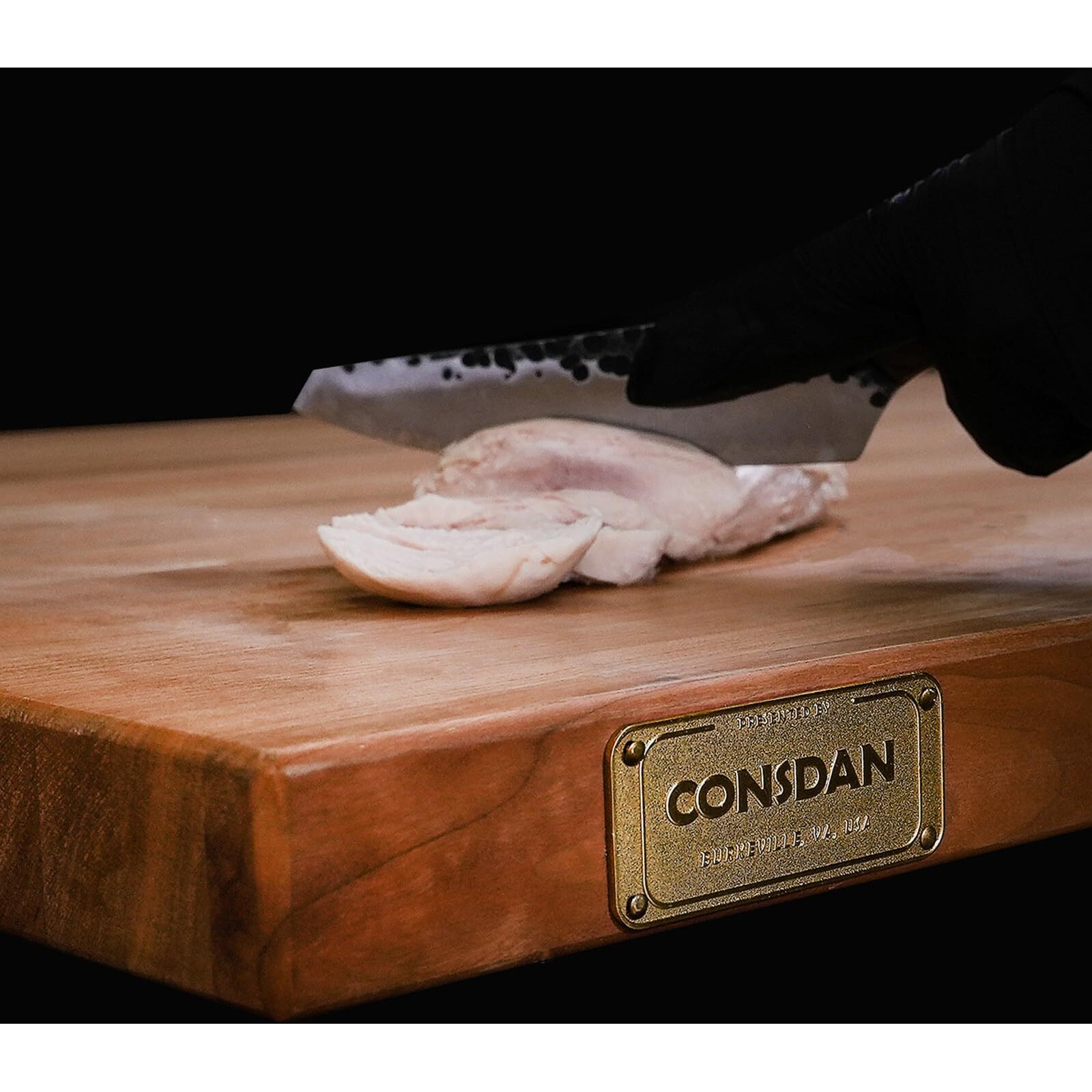 Consdan Butcher Block Counter Top, Usa Grown Oak Solid Hardwood Countertop, Wood Slabs For Kitchen, Reversible, Both Side Polished, Prefinished With Food-Safe Oil, 1.5"" Thickness, 42"" L X 25"" W