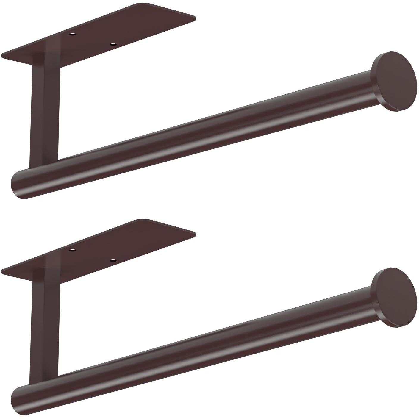 Astofli Paper Towel Holder Under Cabinet No Drilling, Self Adhesive Paper Towel Holder Wall Mount For Kitchen Rack, Under Counter Napin Holder No Drill,Rv, 304 Stainless Steel, Oil Rubbed Bronze 2Pack