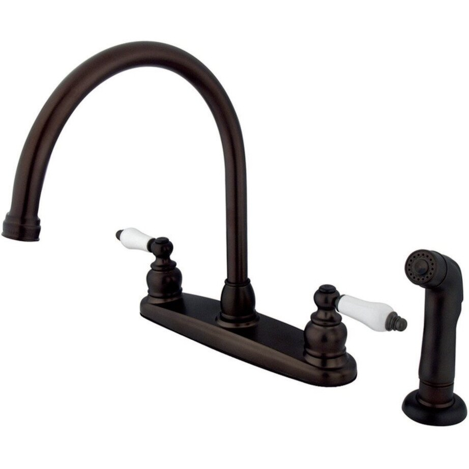 Kingston Brass Kb725Sp Vintage 8"" Centerset Kitchen Faucet, Oil Rubbed Bronze