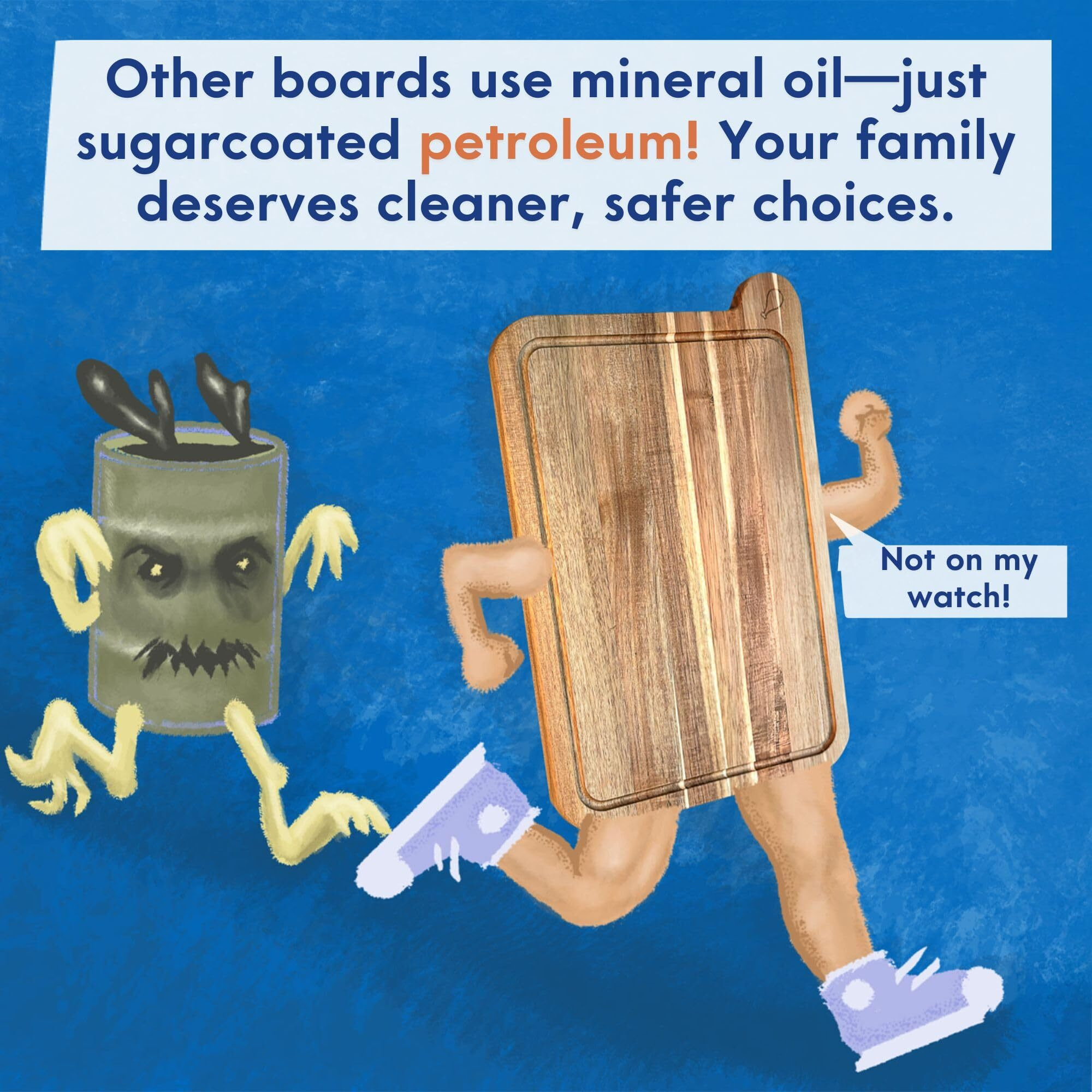 Non Toxic Cutting Boards - Cutting Board Set Free Of Mineral Oil, Made Of Fsc Acacia Wood - Cutting Boards For Kitchen - Includes 3 Chopping Boards. By Ziruma