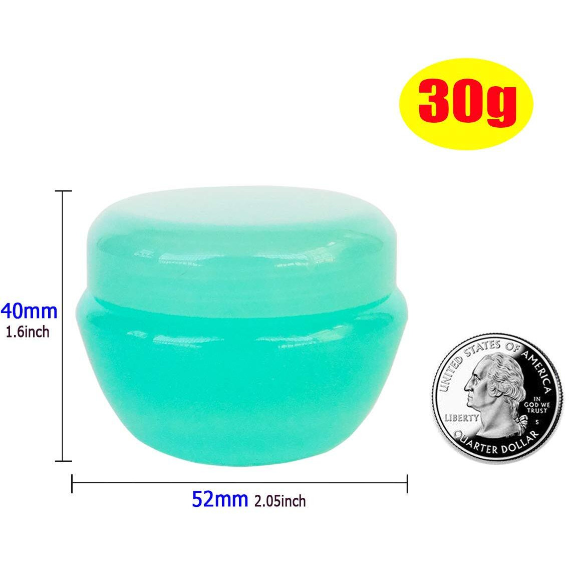 Wopanxye 12Pack 30Ml Refillable Cosmetic Container, 30G Small Frosted Sample Jars With Inner Liner For Lip Gloss Balm Mascara Oils Creams Bath Lotions Face Makeup Nail Pills, Free Spatulas & Label